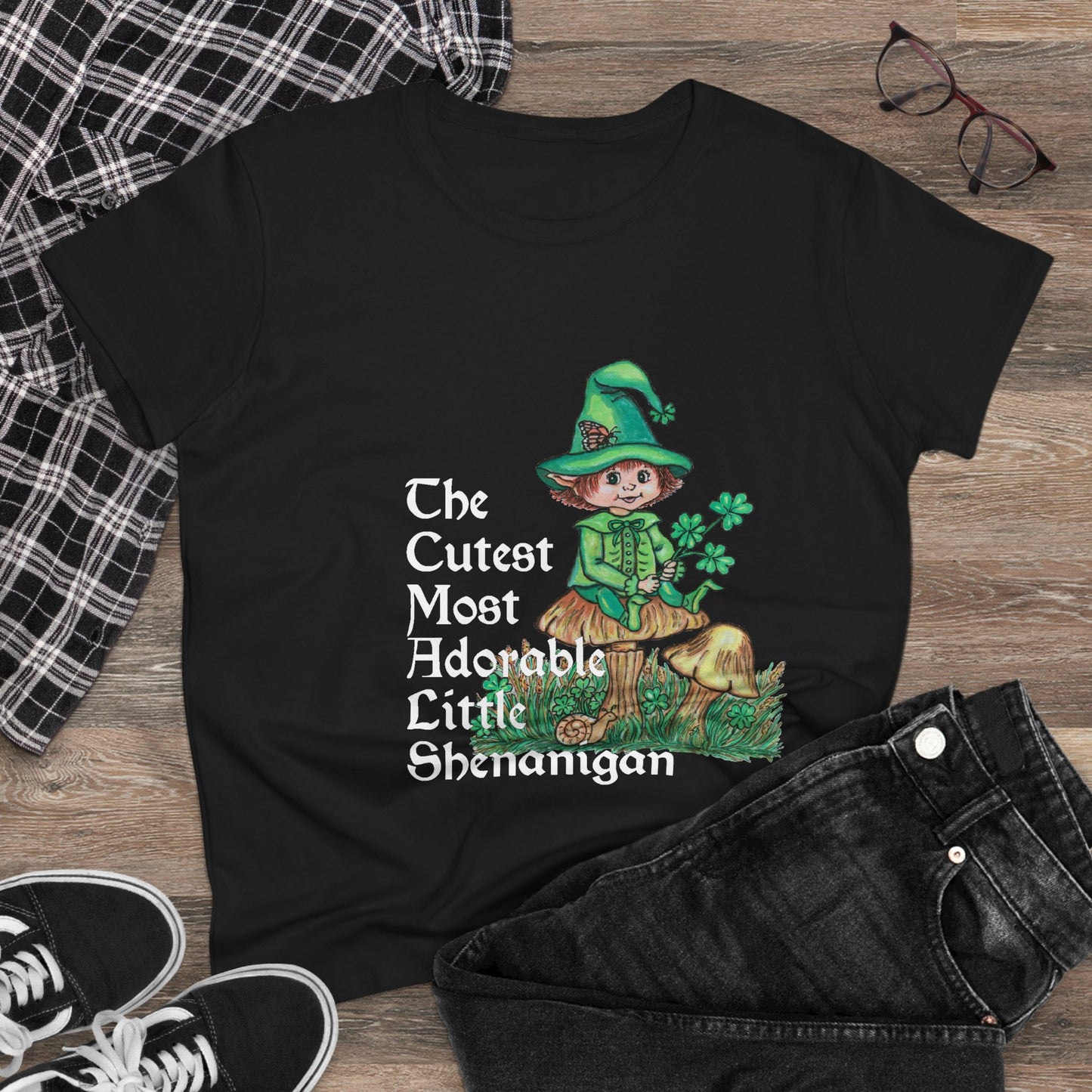 Cutest Leprechaun Women's Midweight Cotton Tee