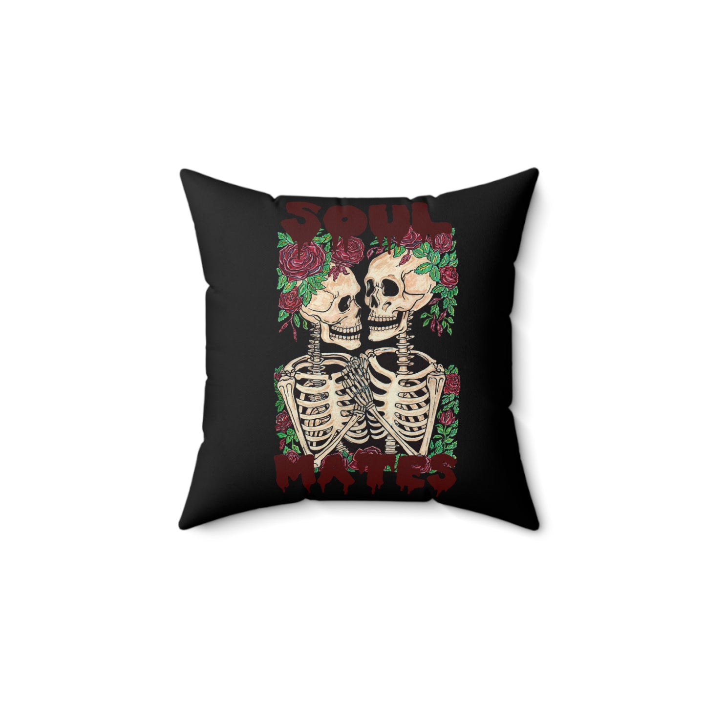 Soul Mates Spun Polyester Square Pillow