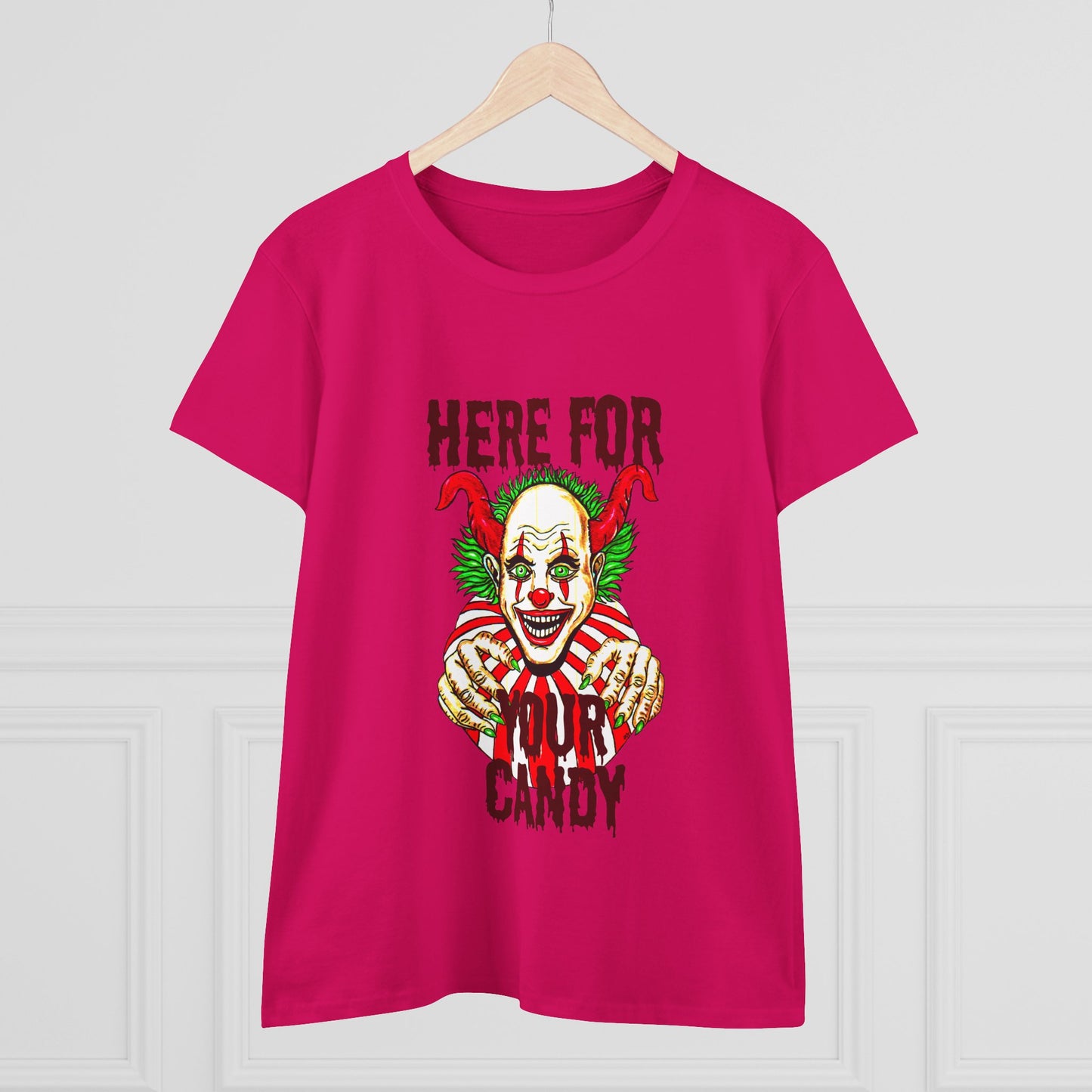Here for Your Candy Women's Midweight Cotton Tee