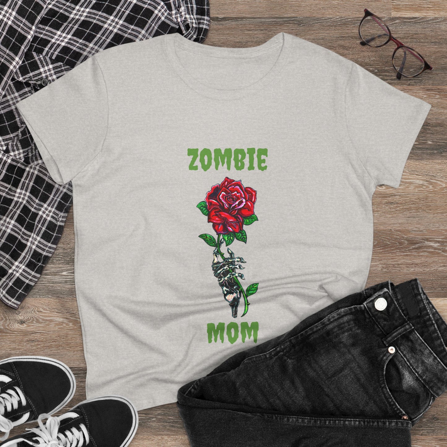 Zombie Mom Women's Midweight Cotton Tee