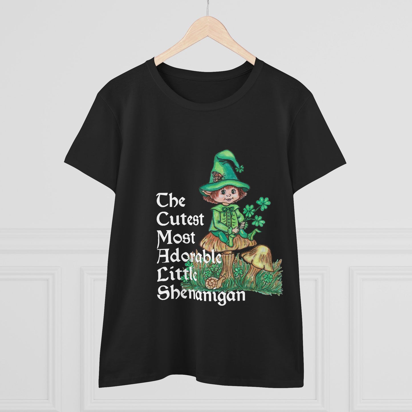 Cutest Leprechaun Women's Midweight Cotton Tee