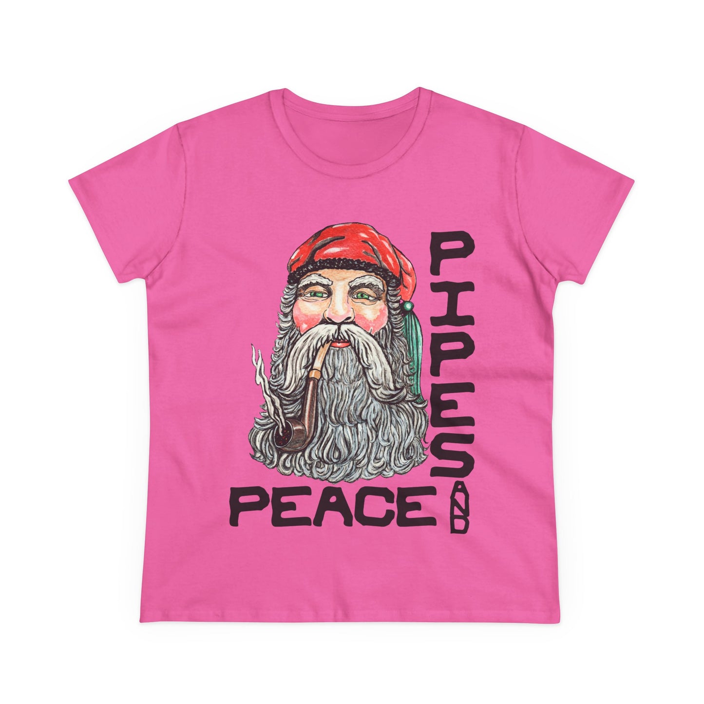 Pipes and Peace Women's Midweight Cotton Tee