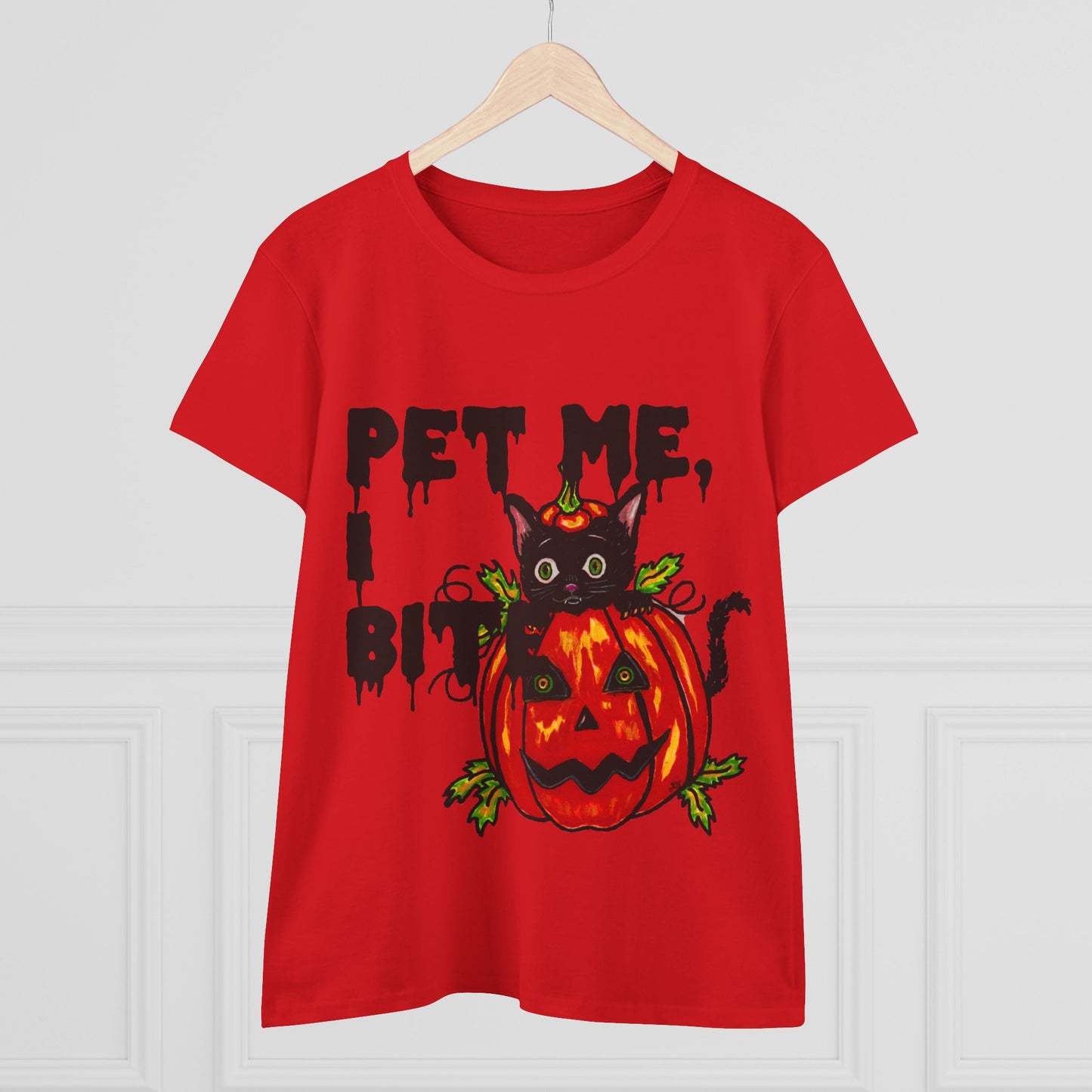 Pet Me Women's Midweight Cotton Tee