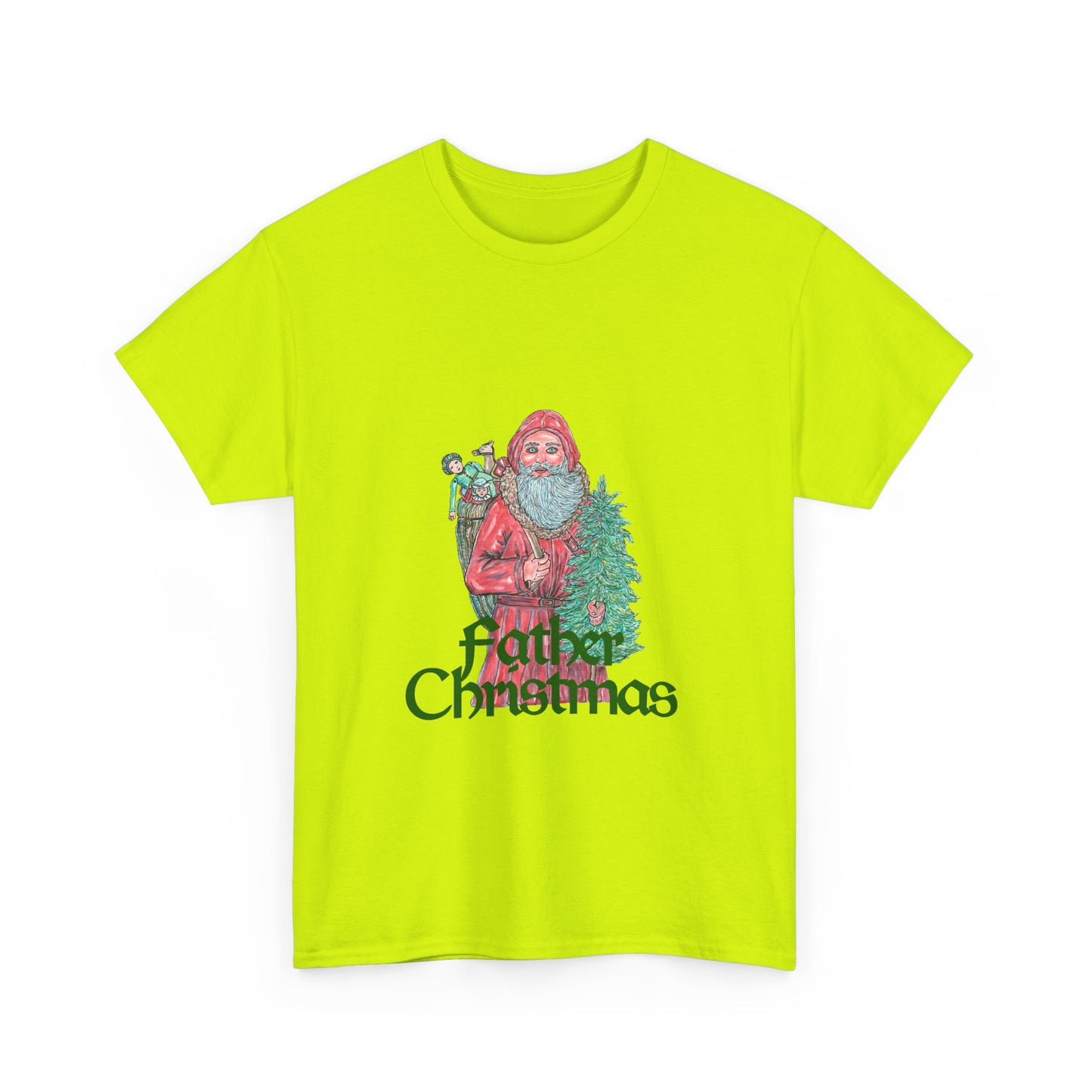 Father Christmas Unisex Heavy Cotton Tee
