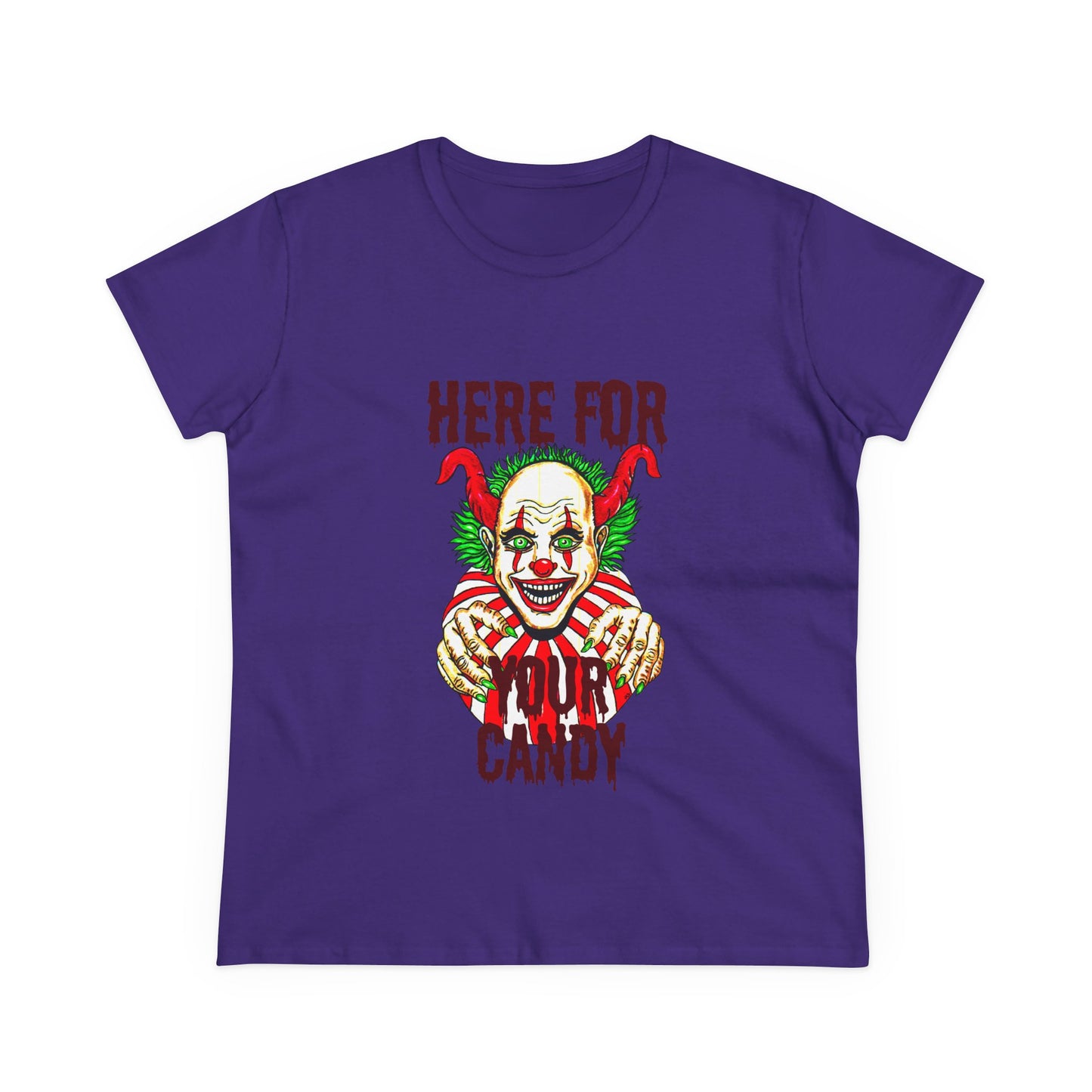Here for Your Candy Women's Midweight Cotton Tee