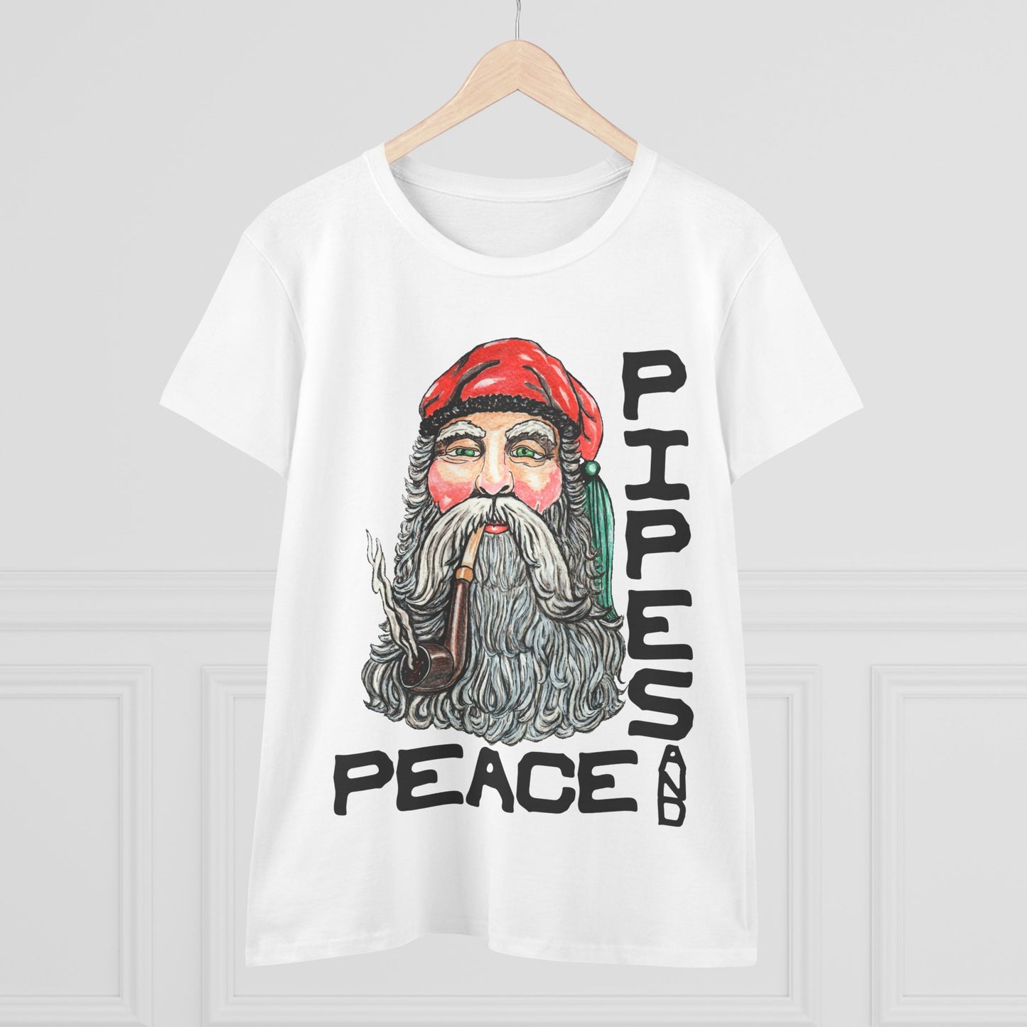 Pipes and Peace Women's Midweight Cotton Tee