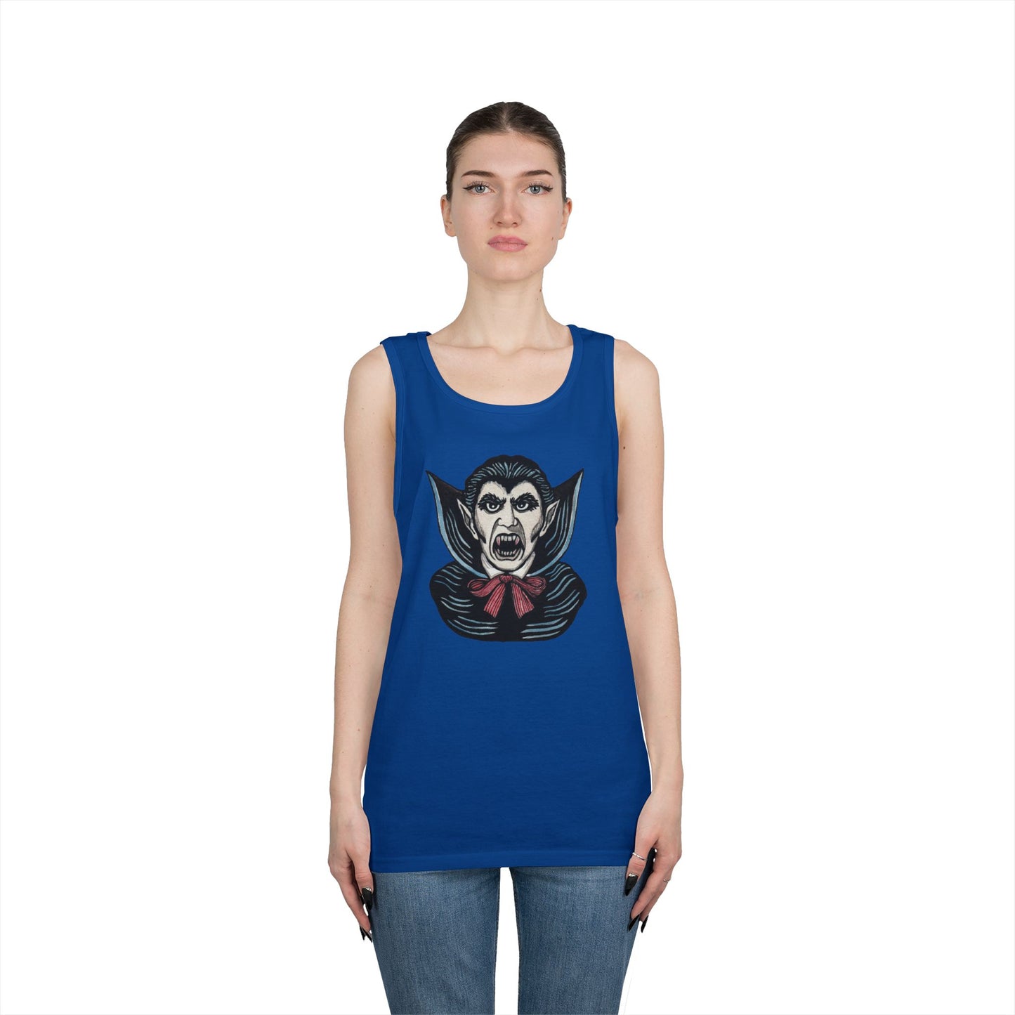 Dracula Unisex Heavy Cotton Tank Top