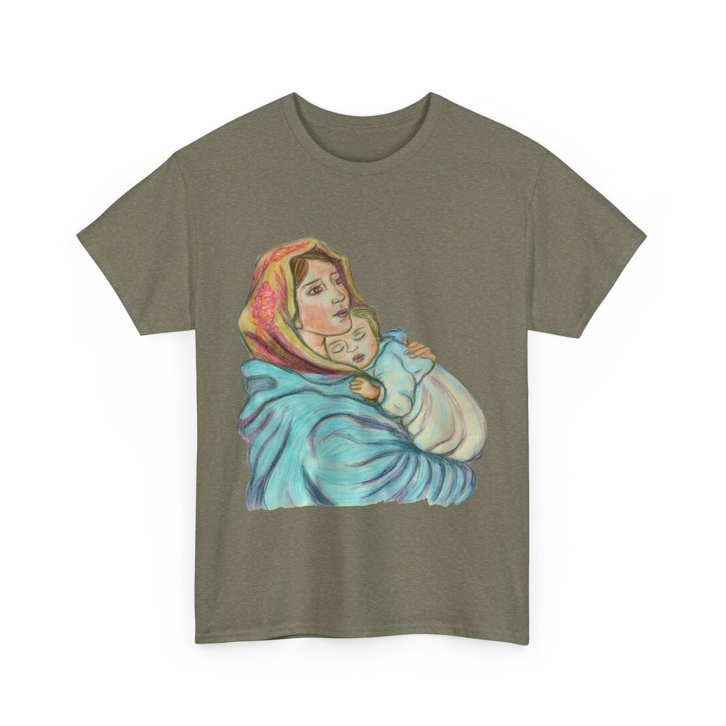 Mother and Child Unisex Heavy Cotton Tee