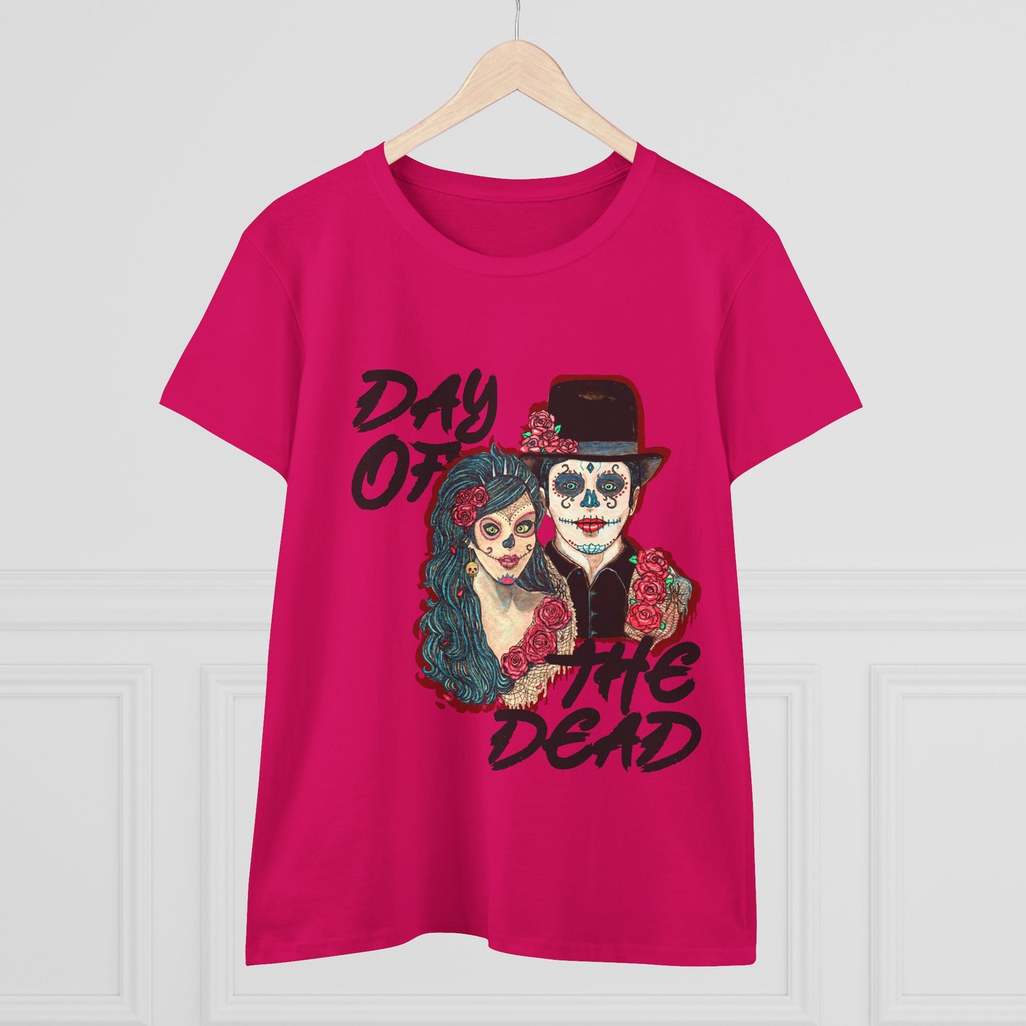 Day of the Dead Women's Midweight Cotton Tee