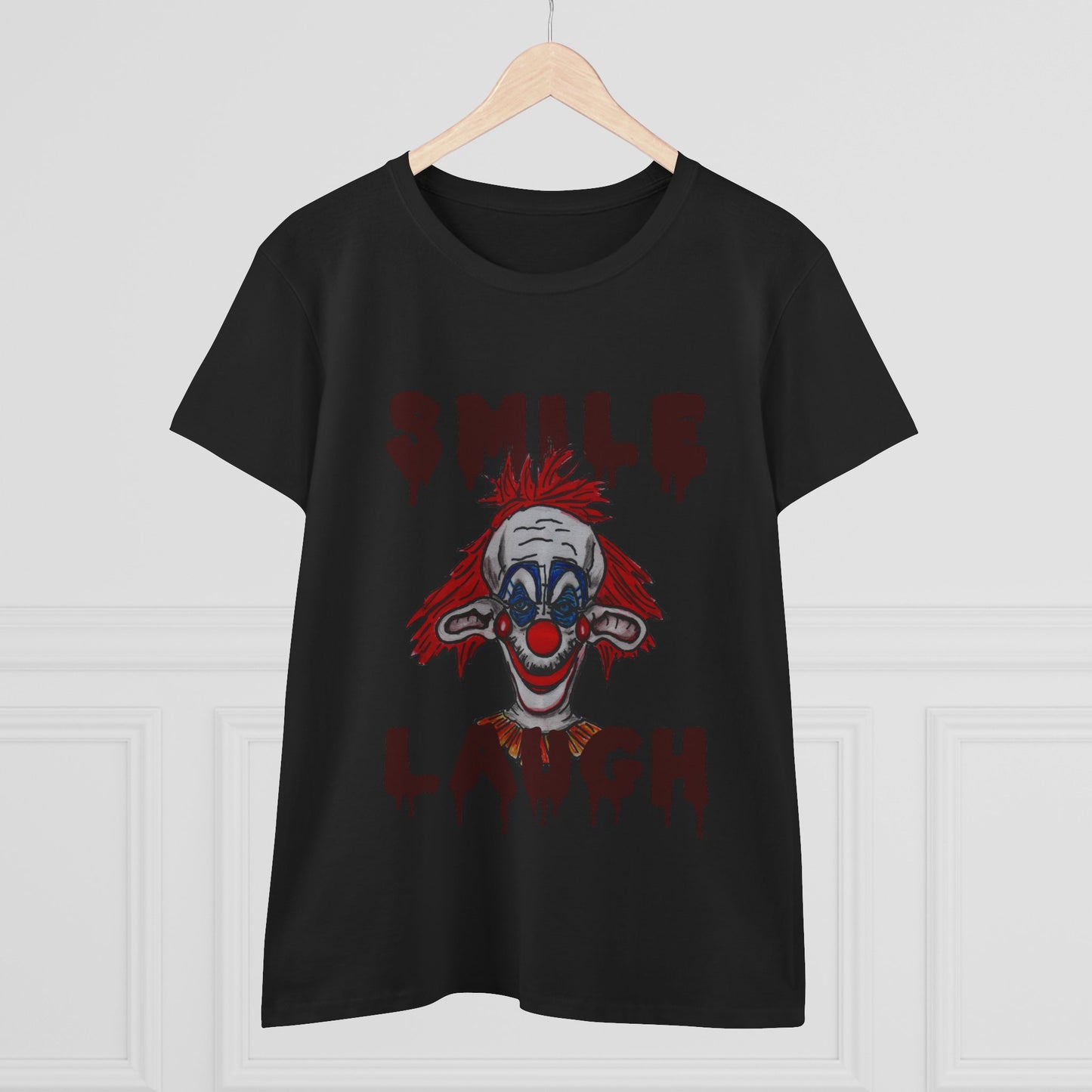 Smile, Laugh Women's Midweight Cotton Tee