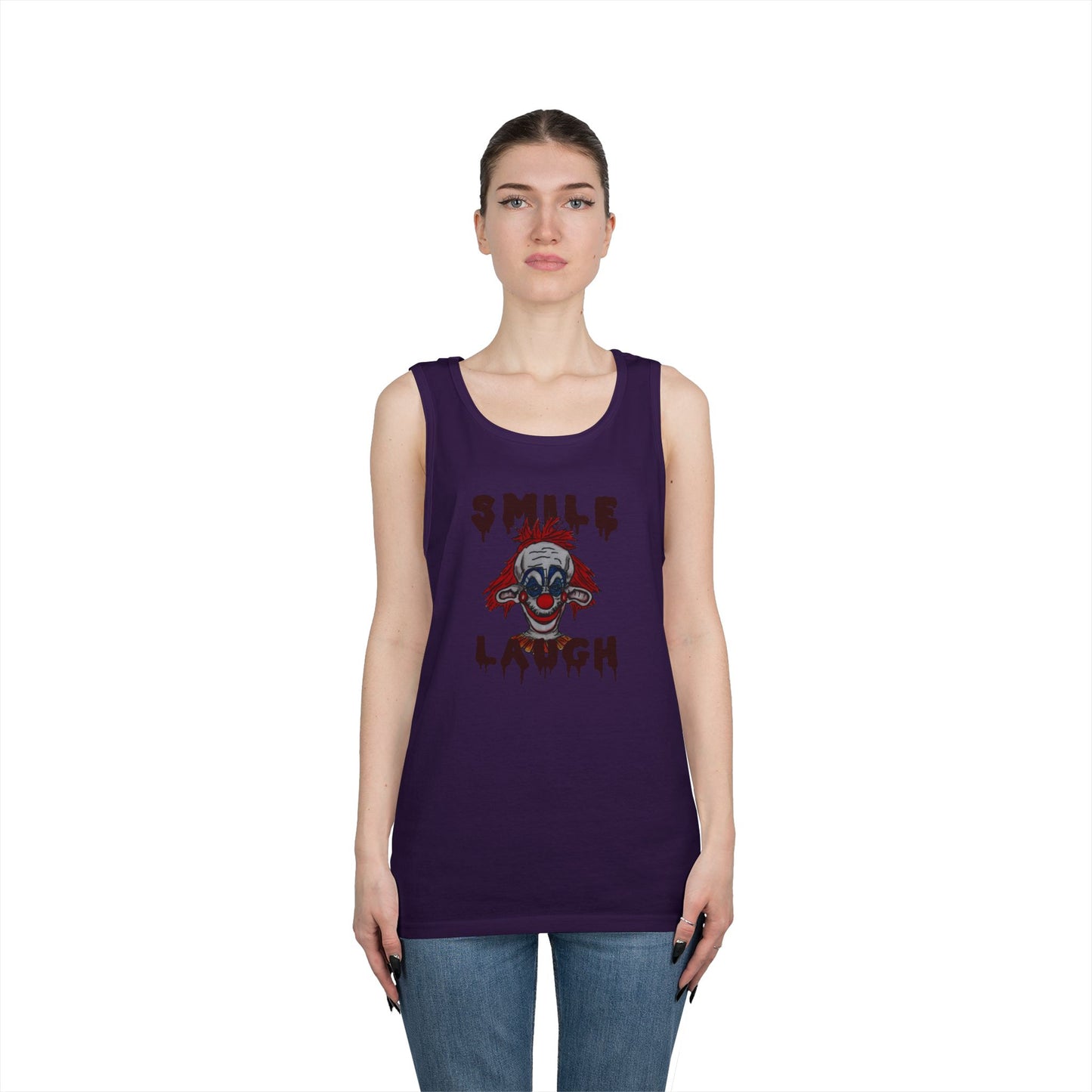 Smile, Laugh Unisex Heavy Cotton Tank Top