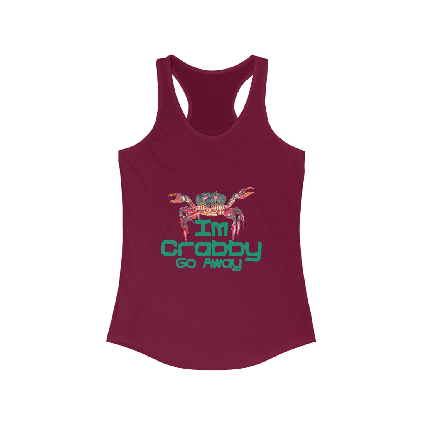I'm Crabby Go Away Women's Ideal Racerback Tank