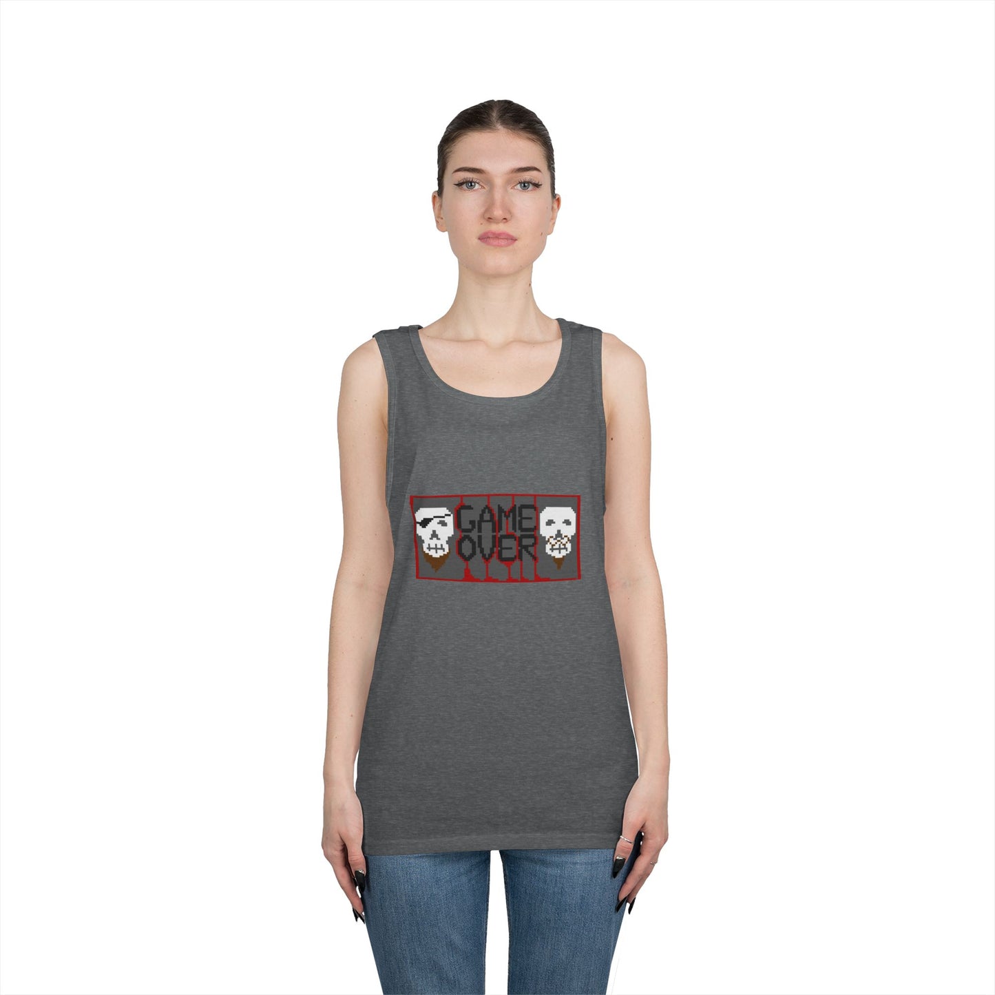 Game Over Unisex Heavy Cotton Tank Top