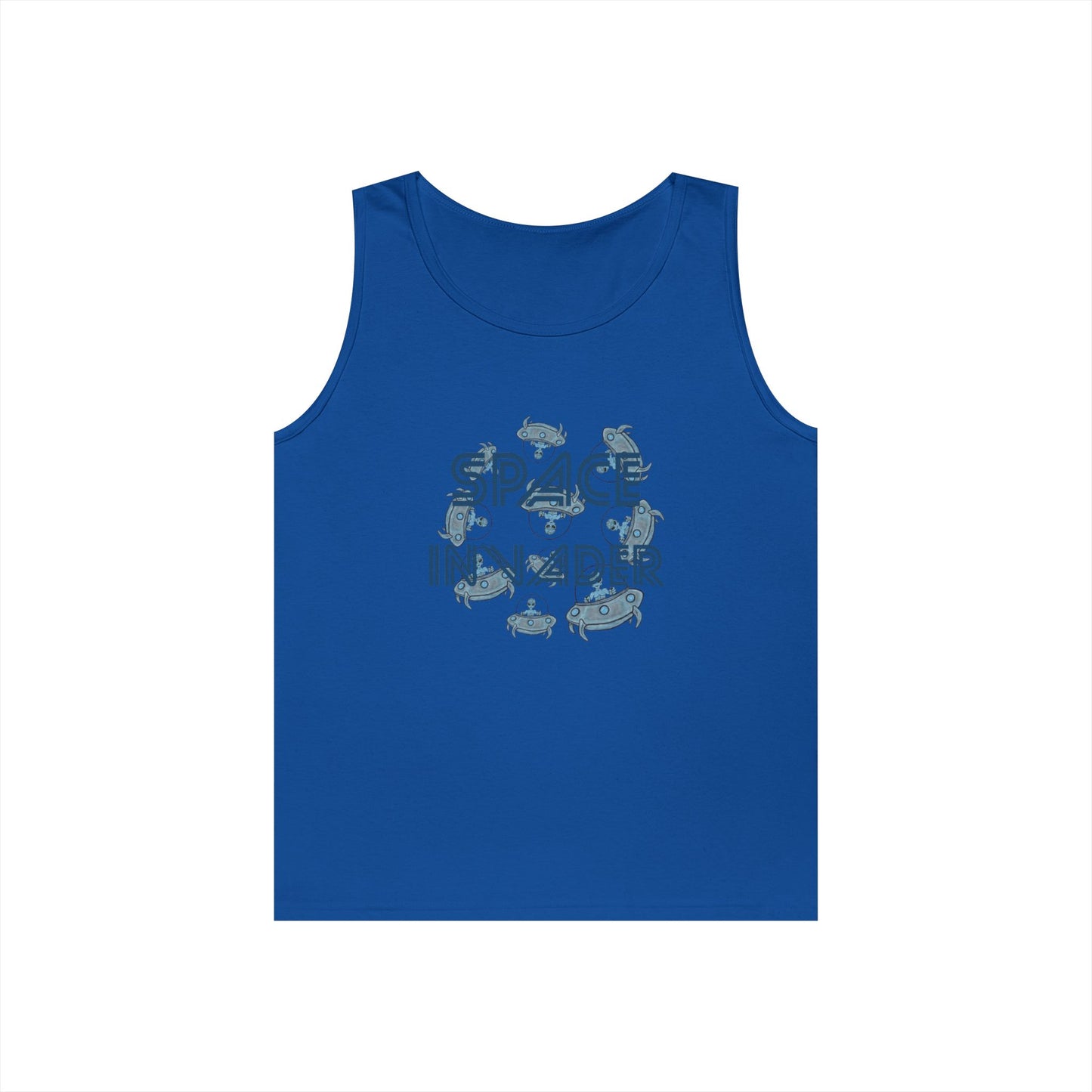 Space Invader Unisex Heavy Cotton Tank Top