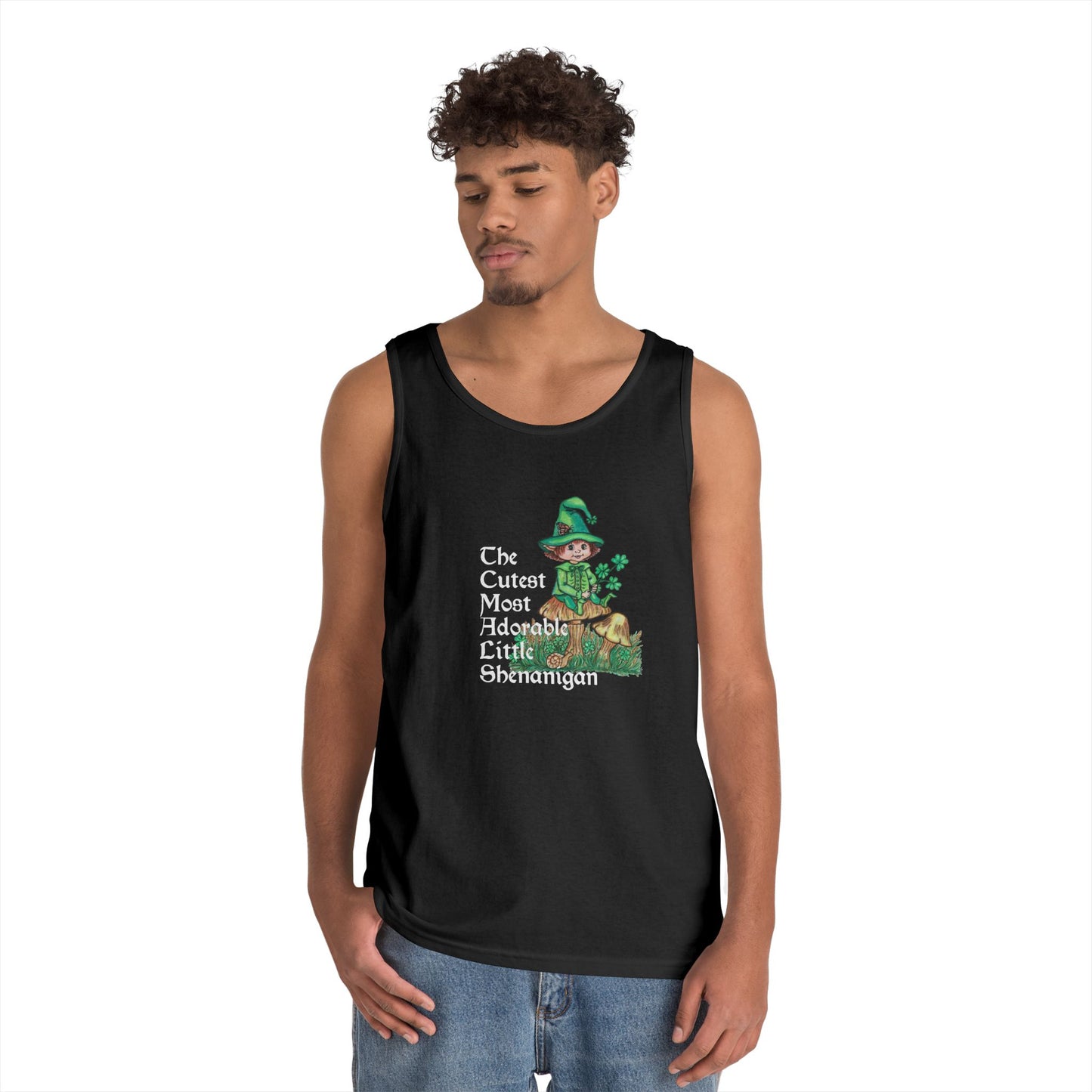 Cutest Leprechaun Unisex Heavy Cotton Tank Top