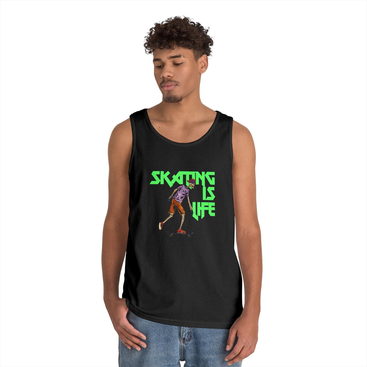 Skating is Life Unisex Heavy Cotton Tank Top