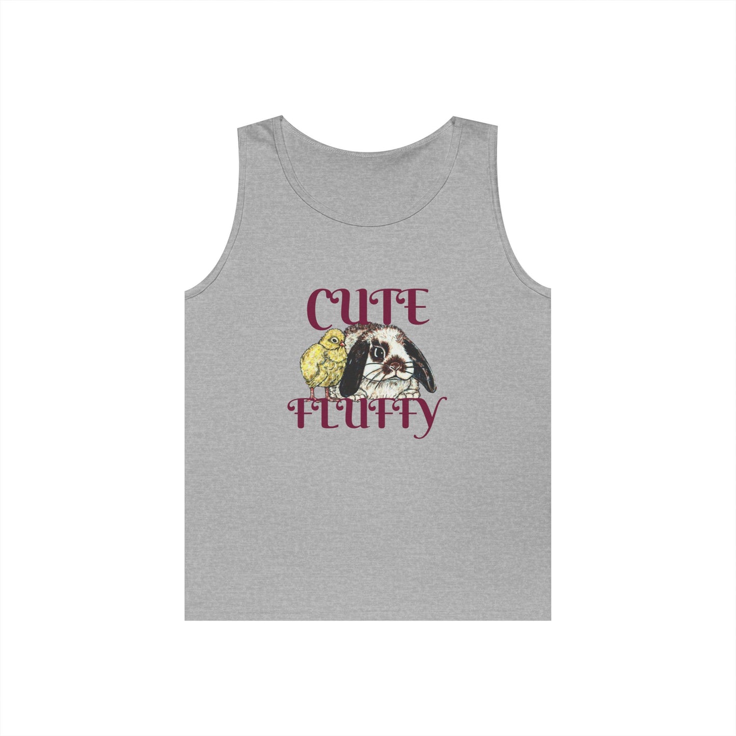 Cute and Fluffy Unisex Heavy Cotton Tank Top