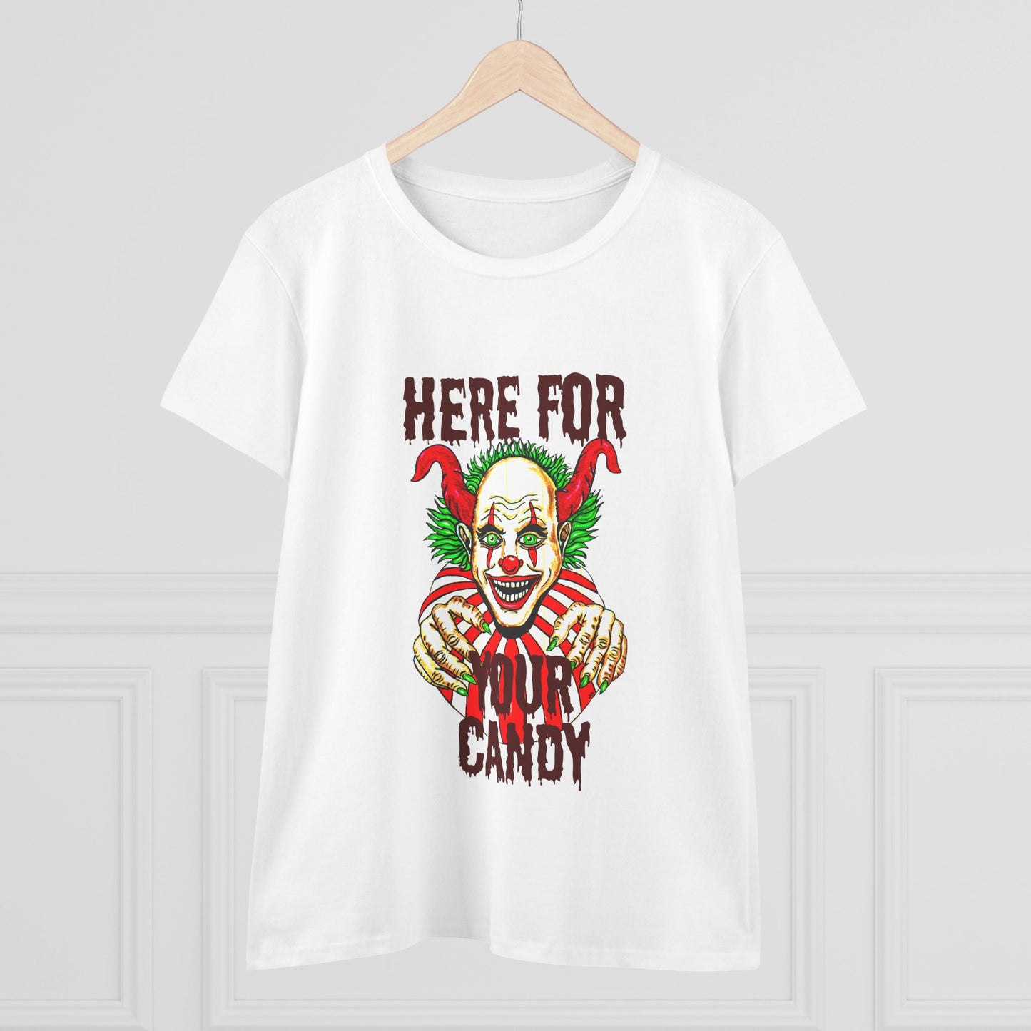 Here for Your Candy Women's Midweight Cotton Tee