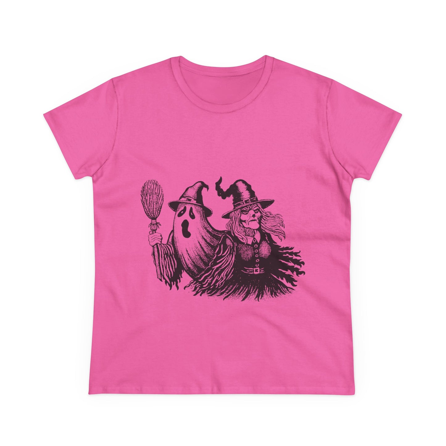 Witch and Ghost Women's Midweight Cotton Tee