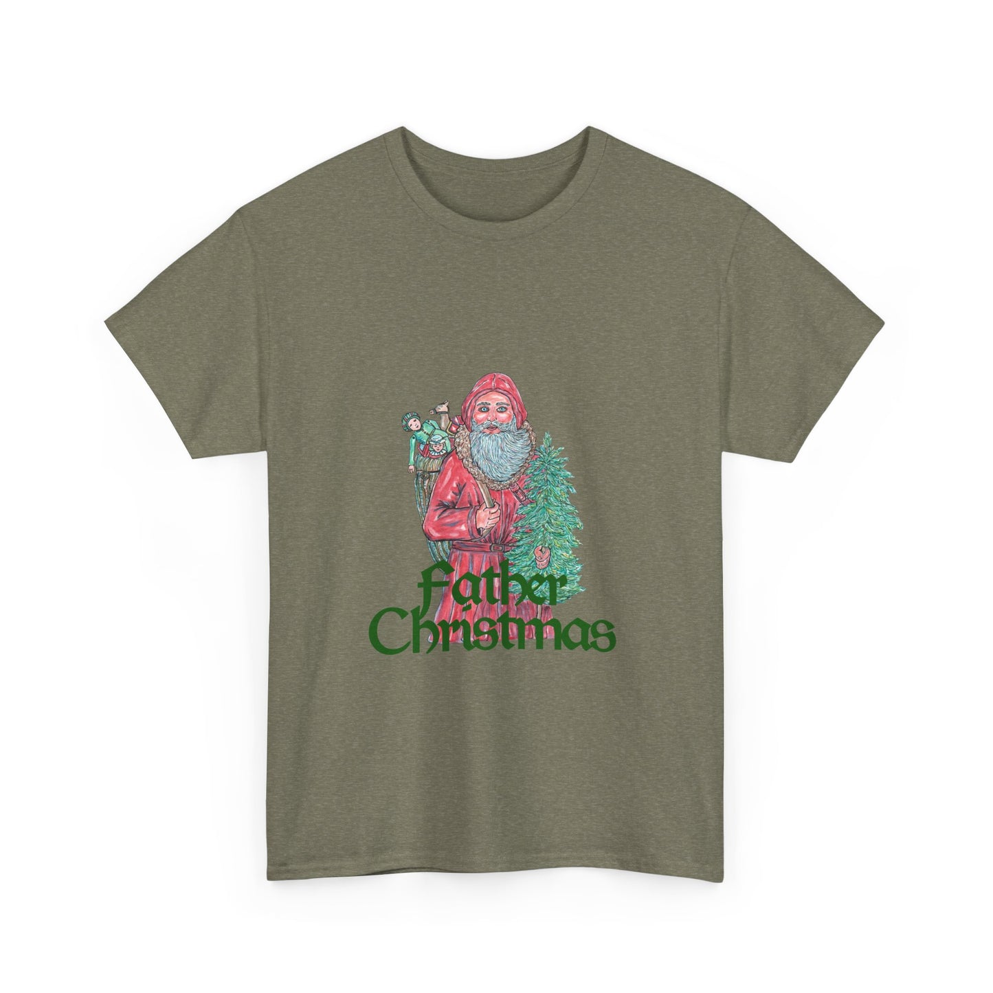 Father Christmas Unisex Heavy Cotton Tee
