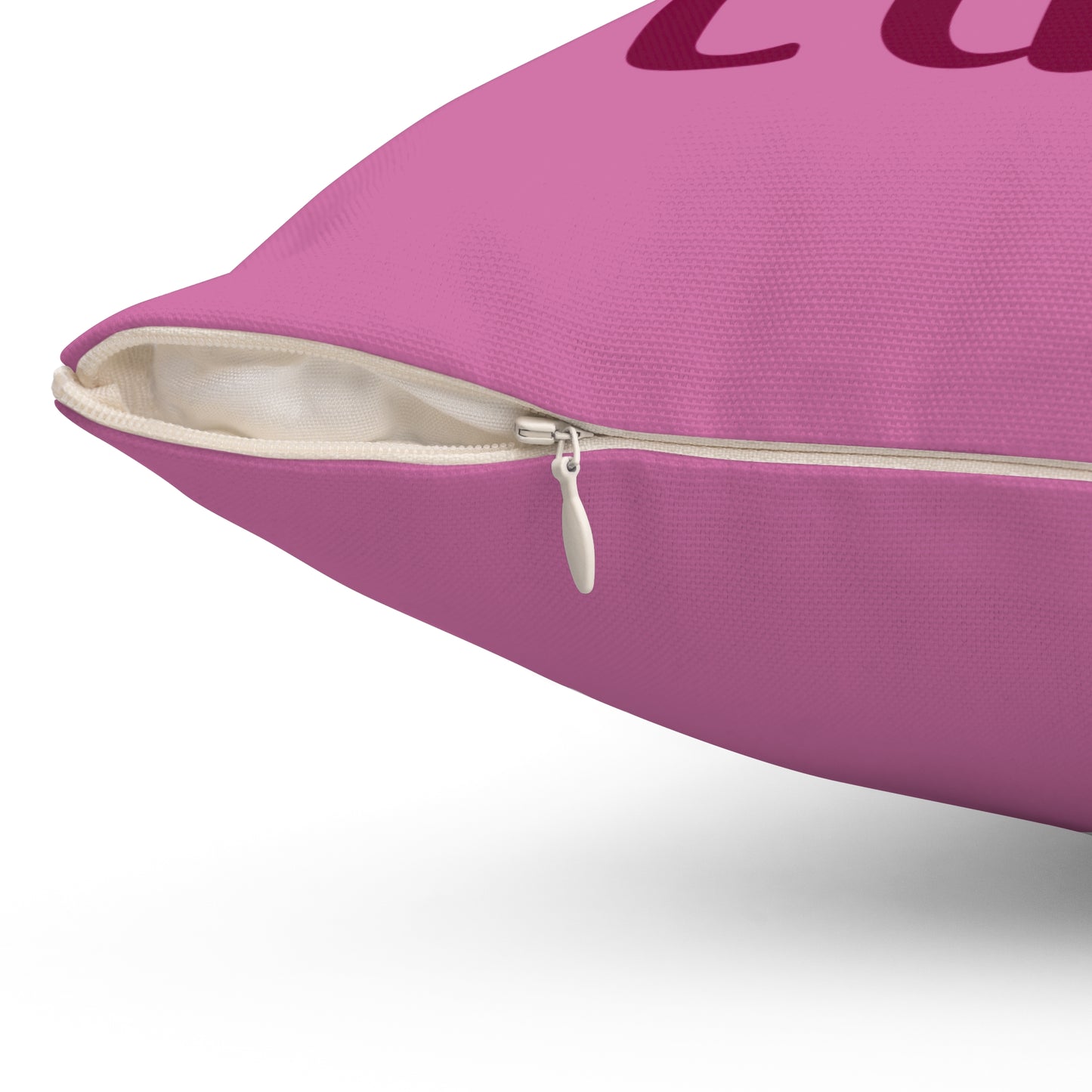Cute and Fluffy Spun Polyester Square Pillow