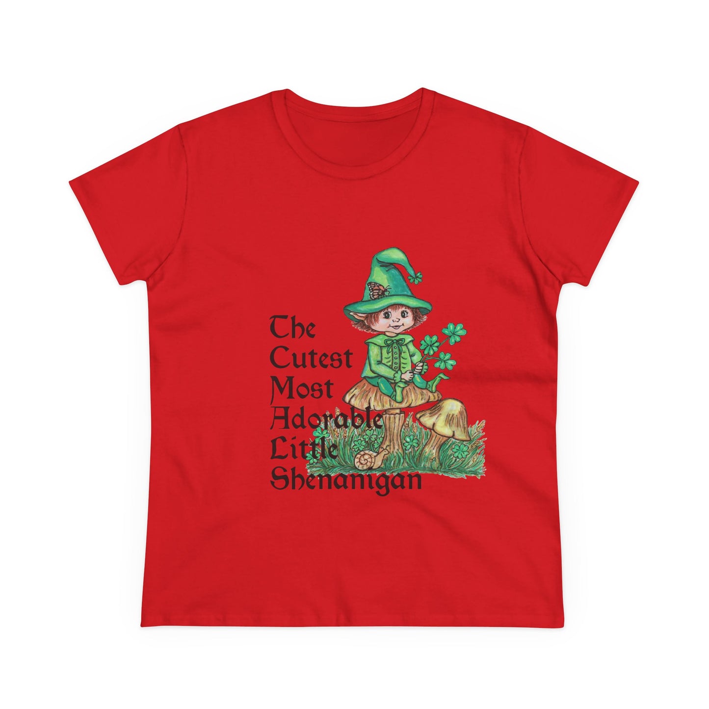 Cutest Leprechaun Women's Midweight Cotton Tee