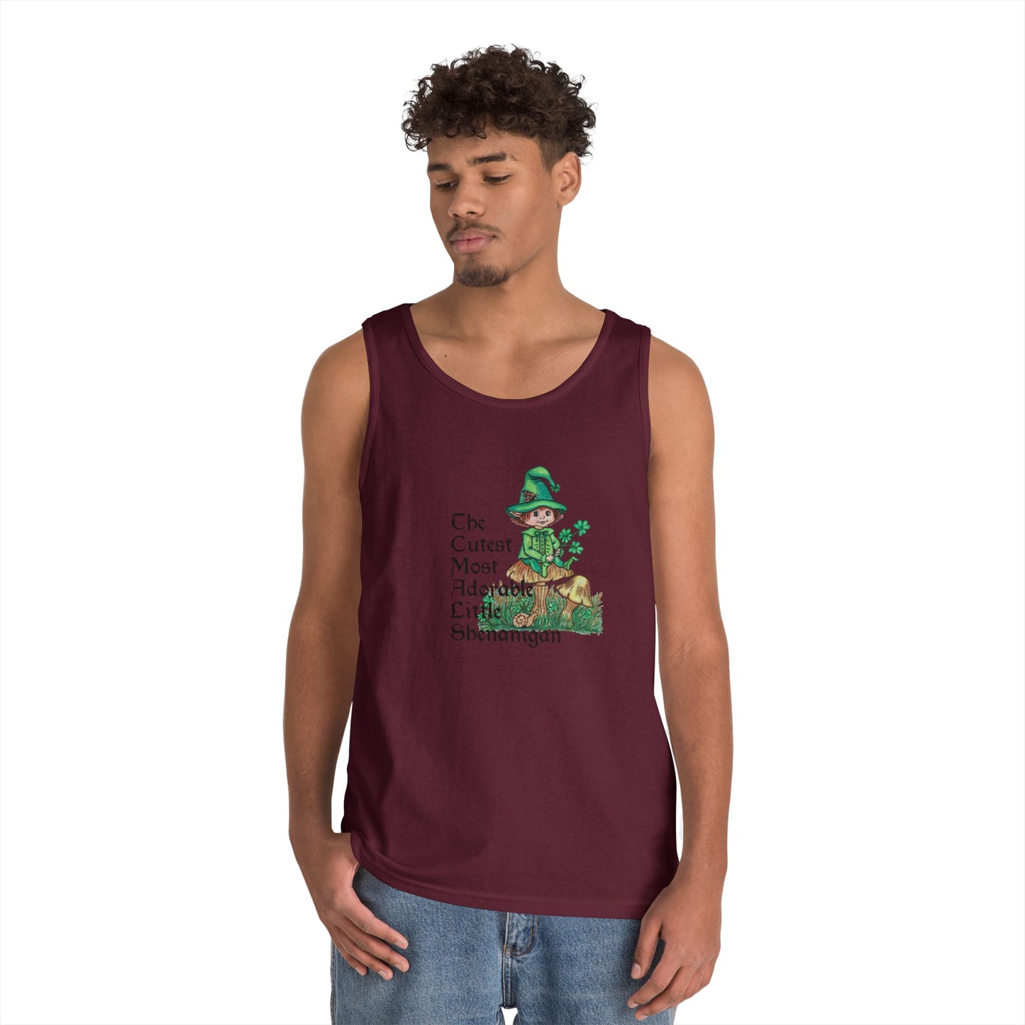 Cutest Leprechaun Unisex Heavy Cotton Tank Top