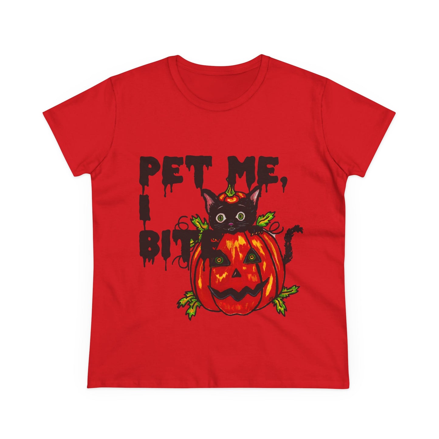 Pet Me Women's Midweight Cotton Tee