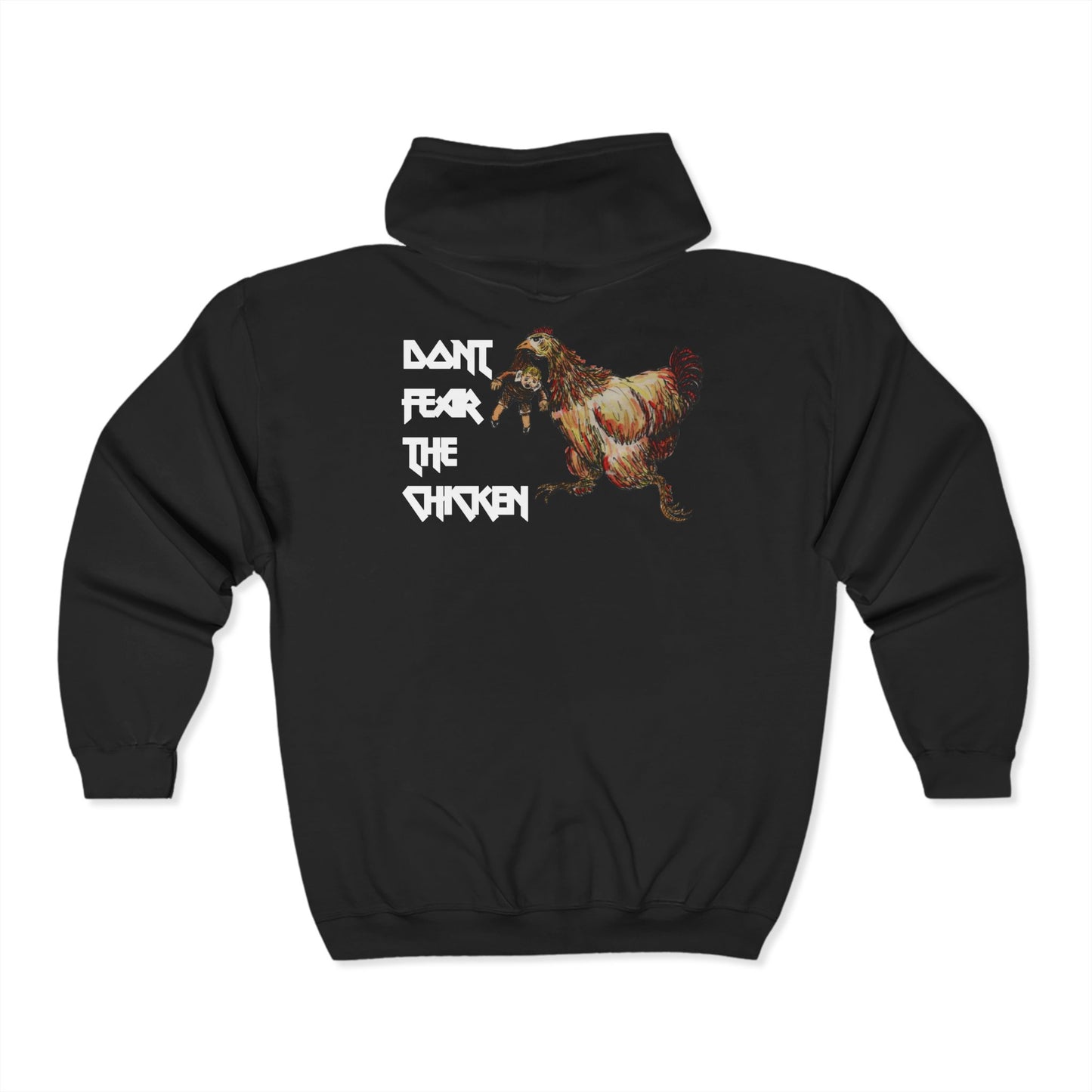 Don't Fear the Chicken Unisex Heavy Blend™ Full Zip Hooded Sweatshirt