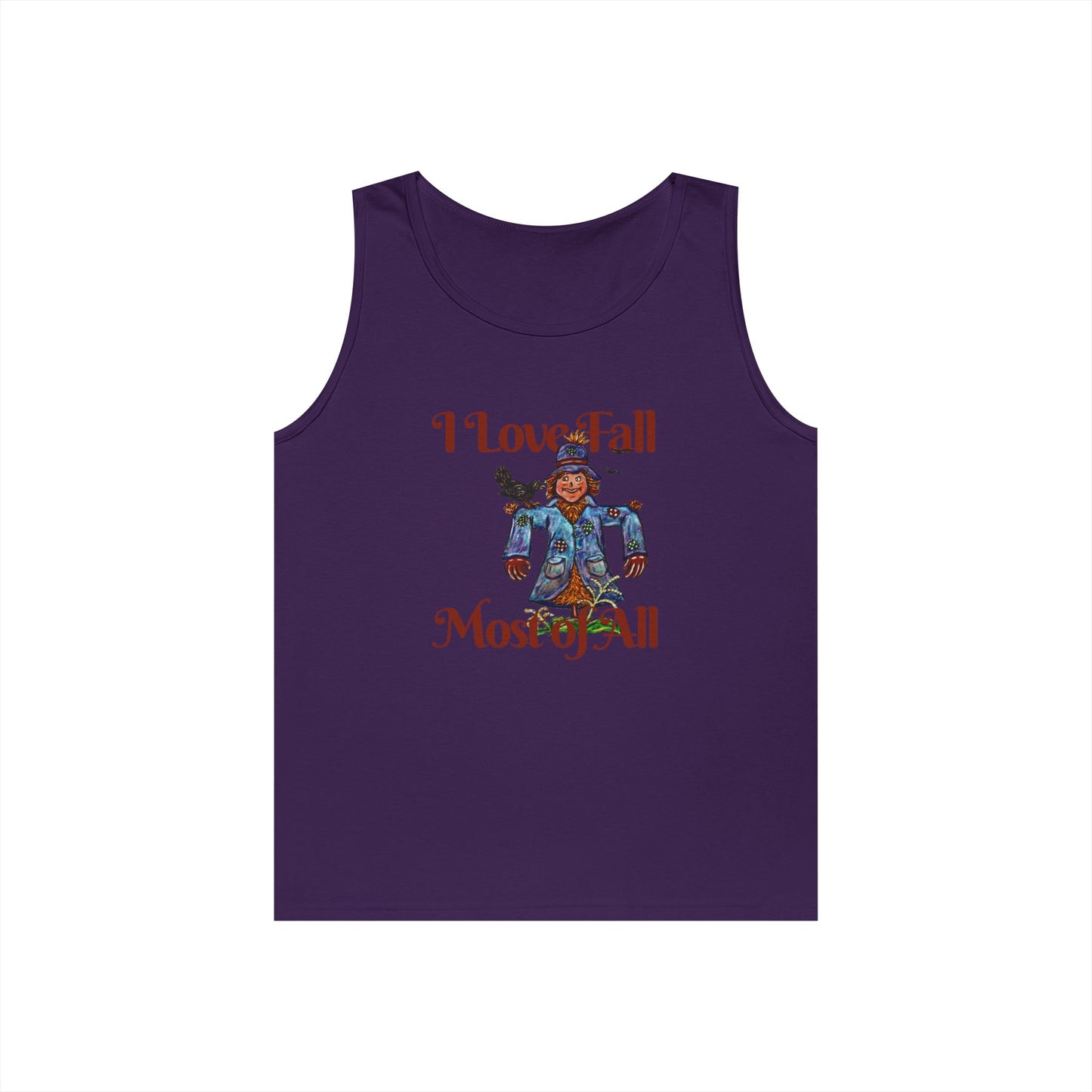 I Love Fall Most of All Unisex Heavy Cotton Tank Top
