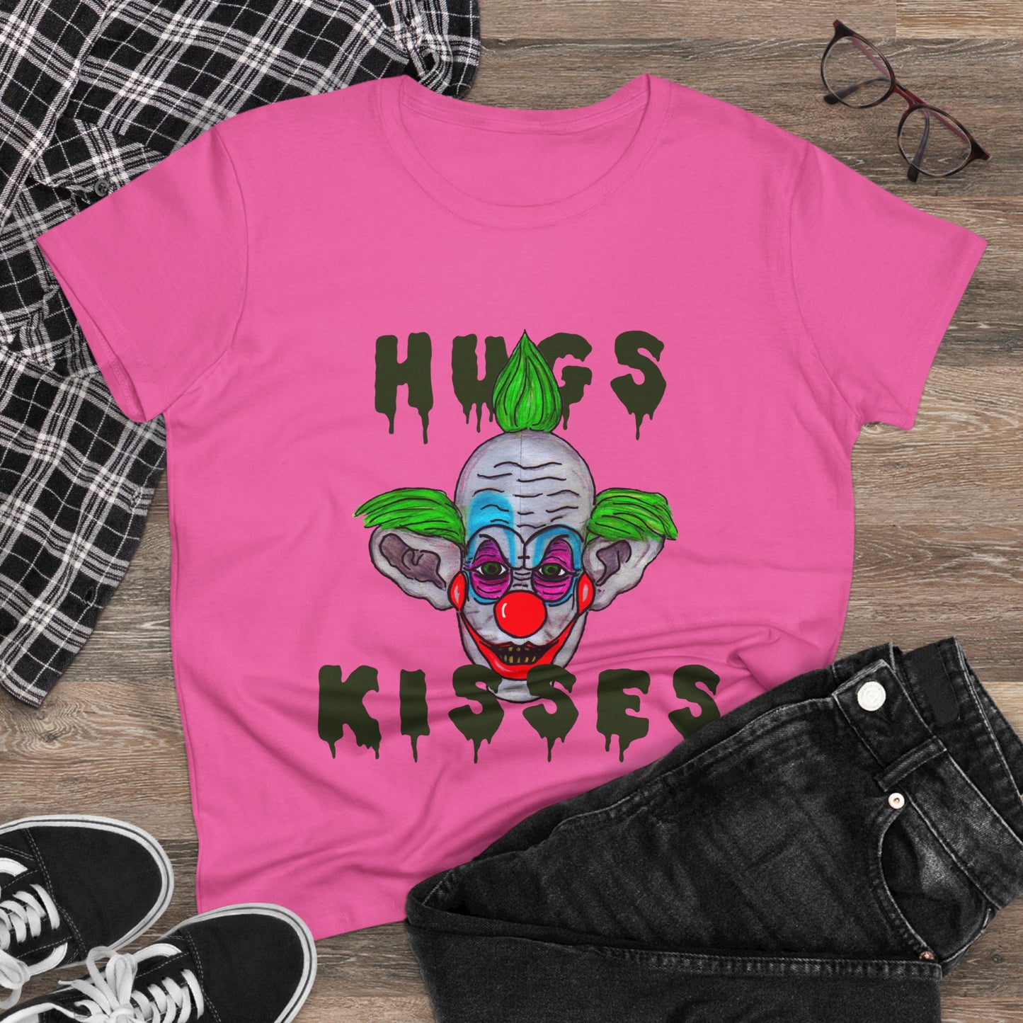 Hugs, Kisses Women's Midweight Cotton Tee