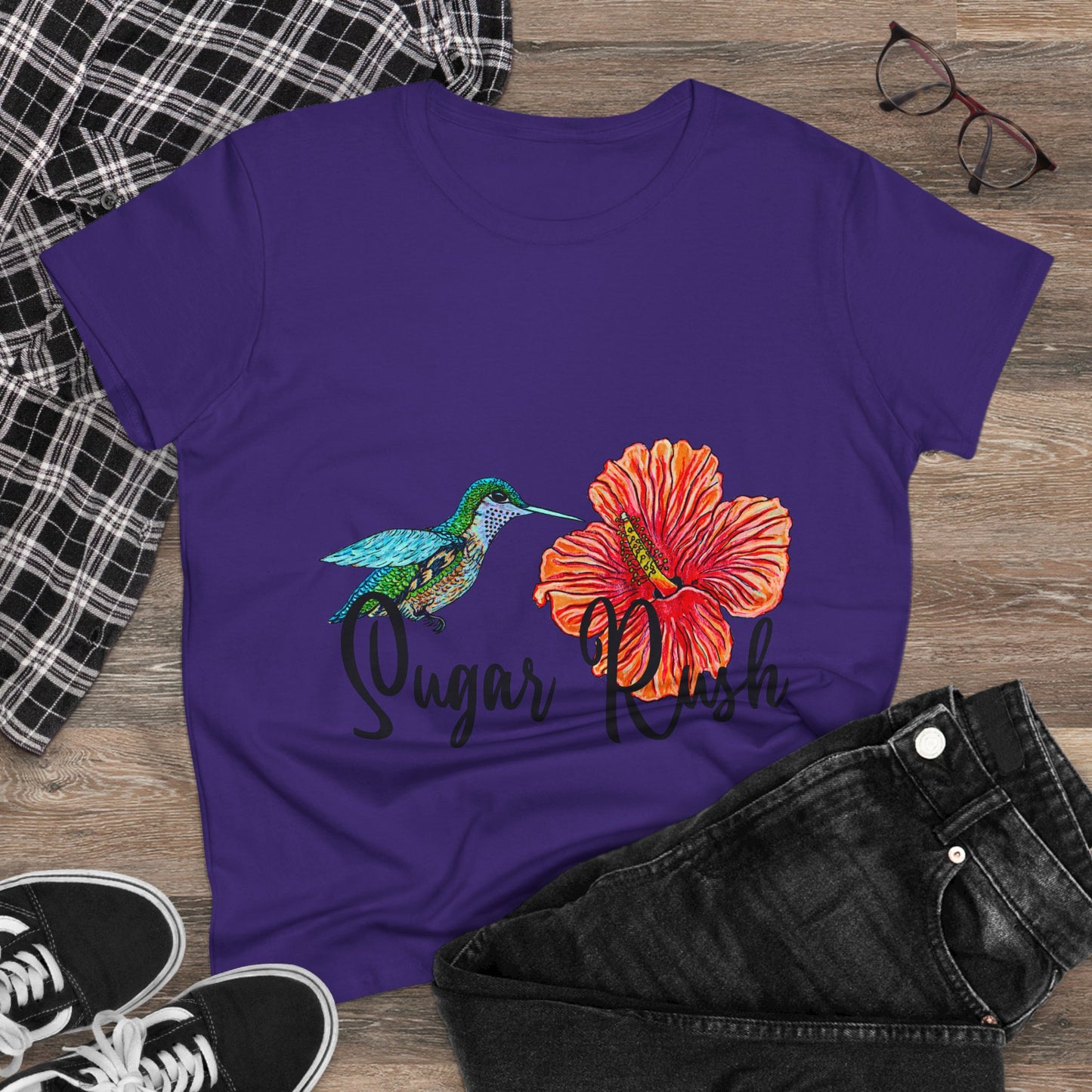 Sugar Rush Women's Midweight Cotton Tee