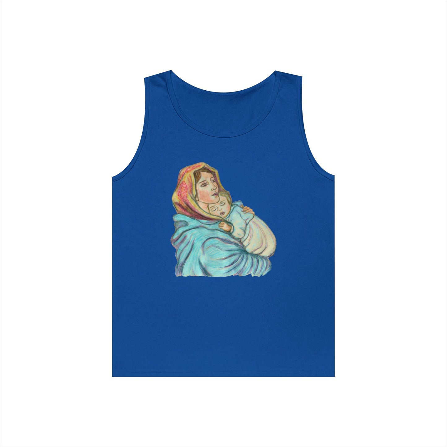 Mother and Child Unisex Heavy Cotton Tank Top