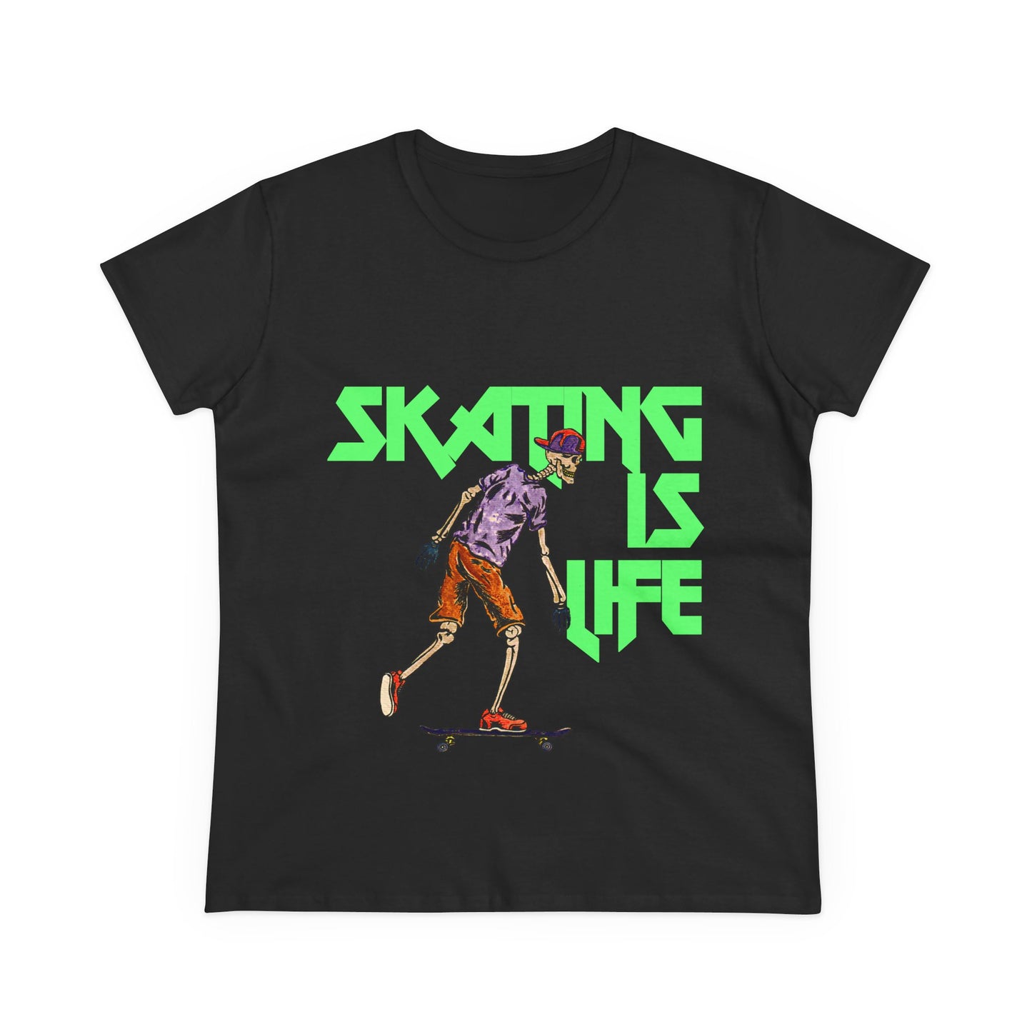 Skating is Life Women's Midweight Cotton Tee