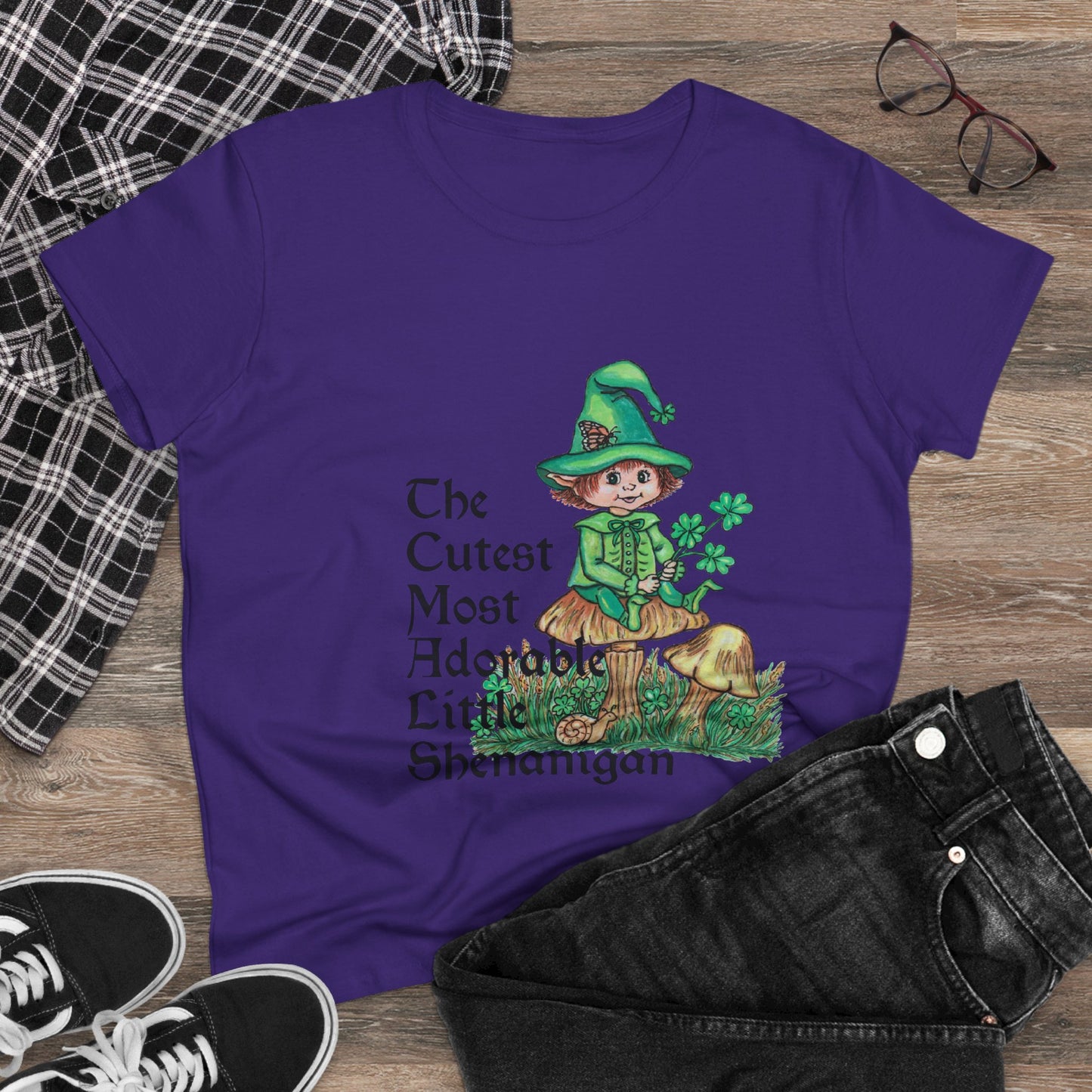 Cutest Leprechaun Women's Midweight Cotton Tee
