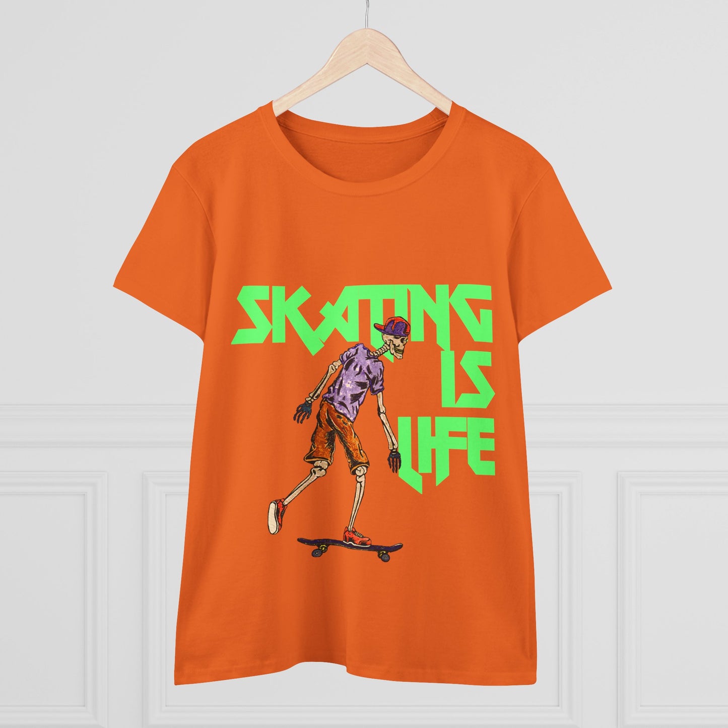 Skating is Life Women's Midweight Cotton Tee