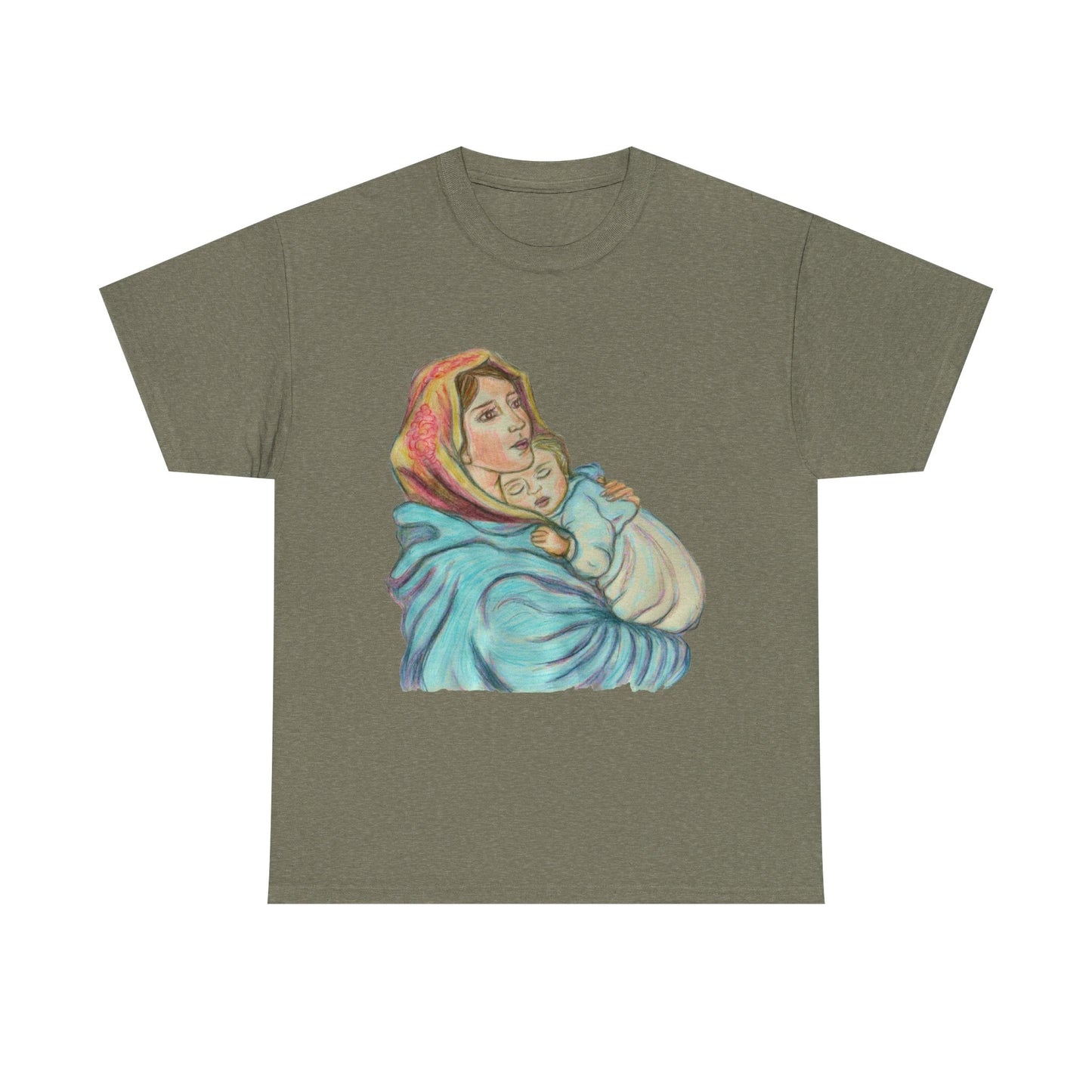 Mother and Child Unisex Heavy Cotton Tee