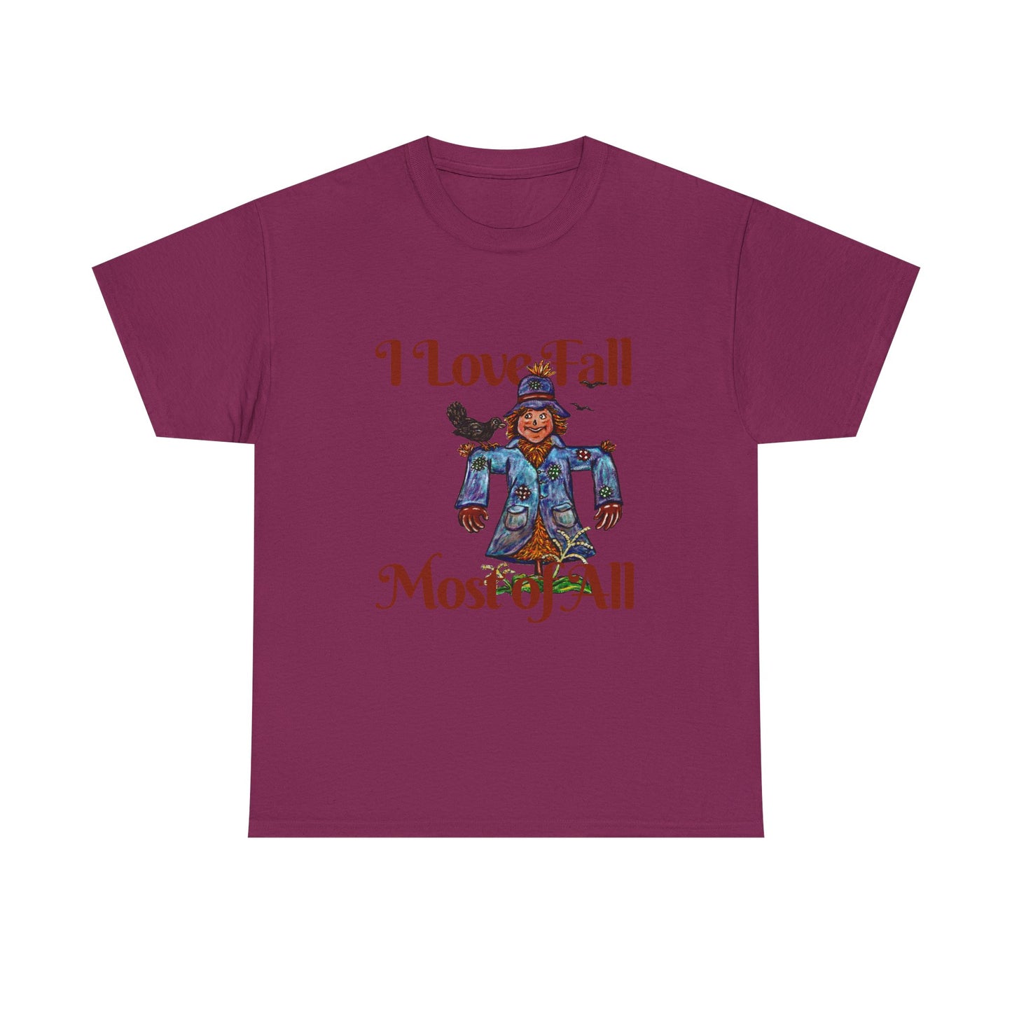 I Love Fall Most of All Unisex Heavy Cotton Tee
