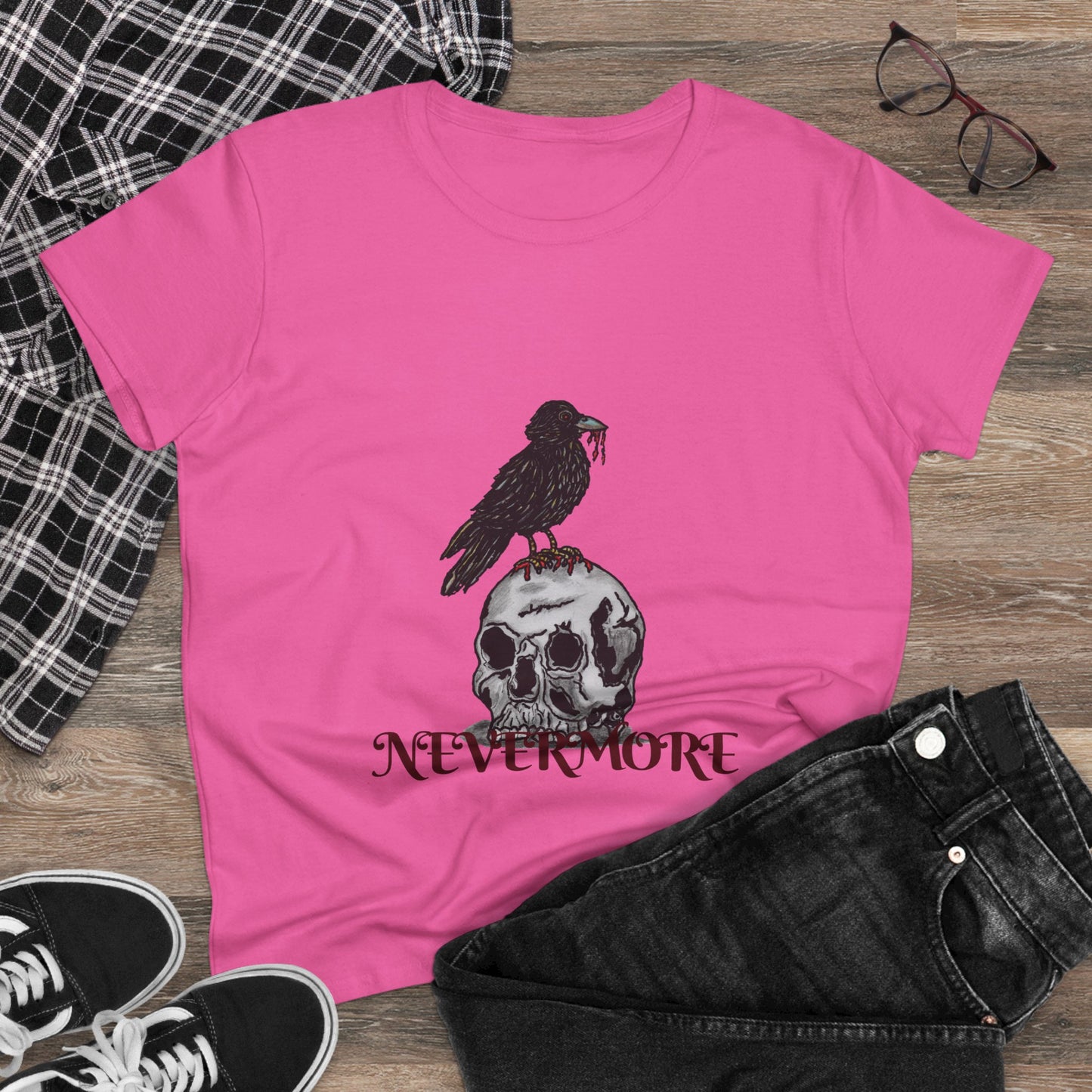 Nevermore Women's Midweight Cotton Tee