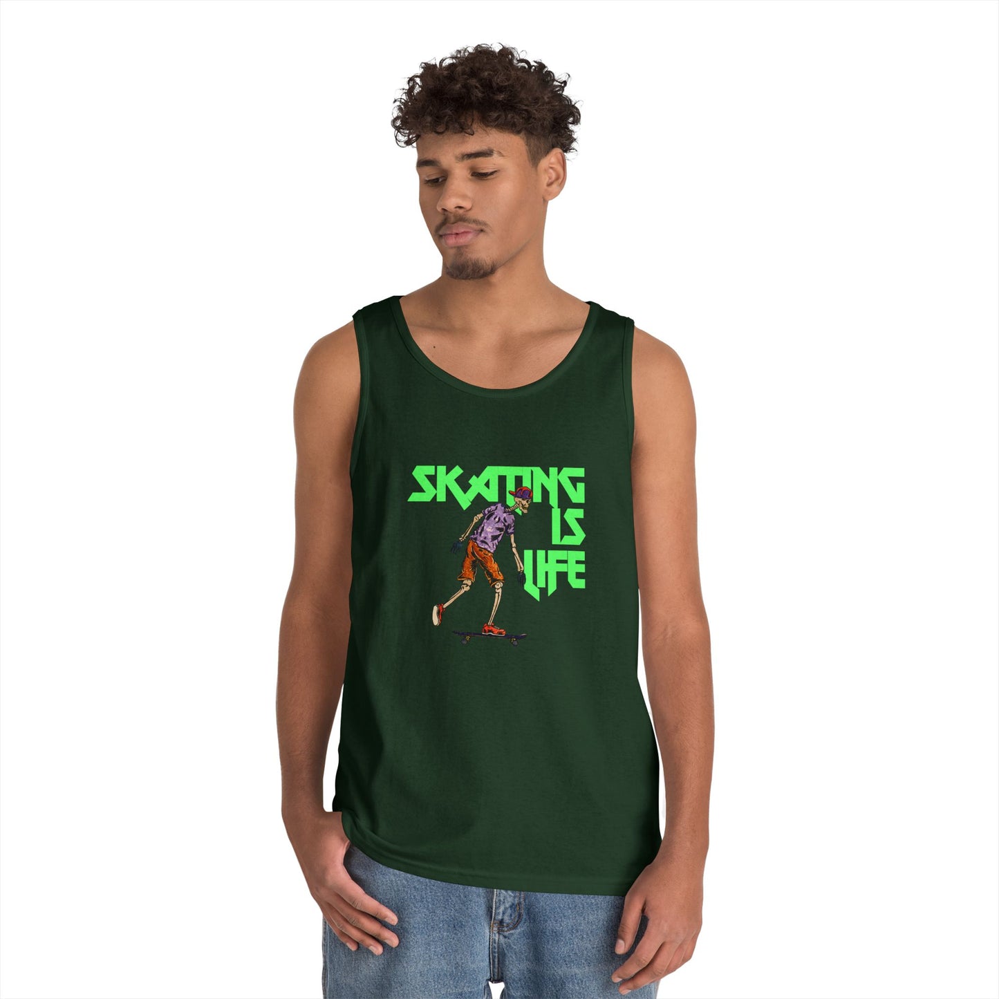 Skating is Life Unisex Heavy Cotton Tank Top
