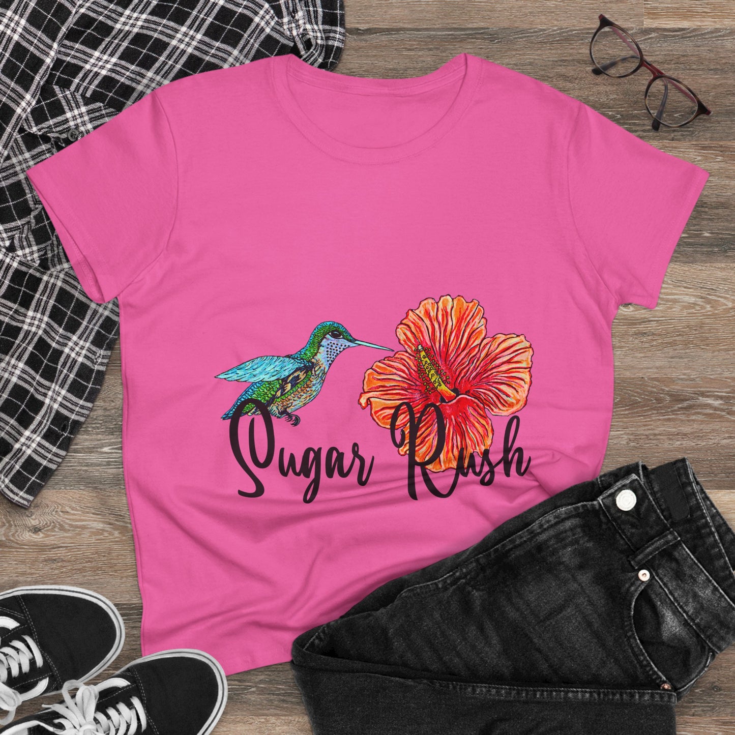 Sugar Rush Women's Midweight Cotton Tee