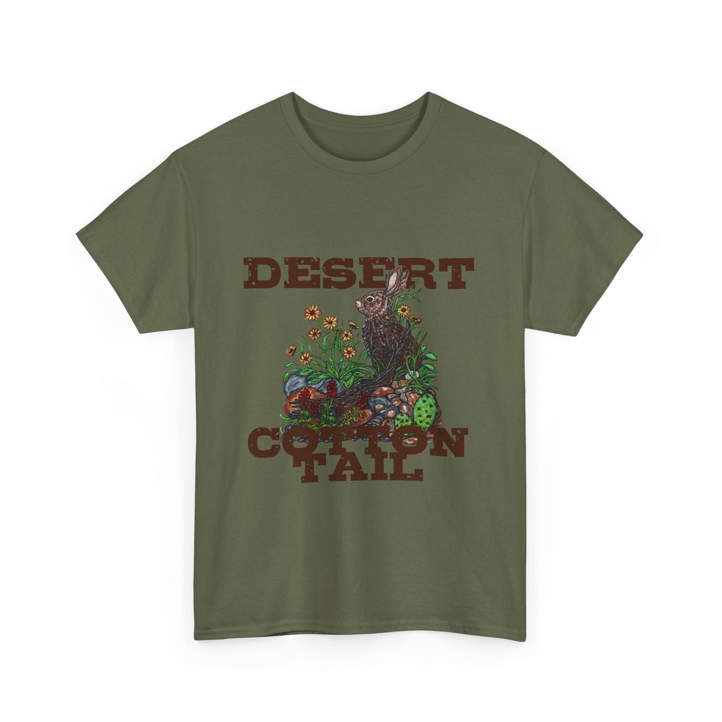 Desert Cottontail Unisex Heavy Cotton Tee