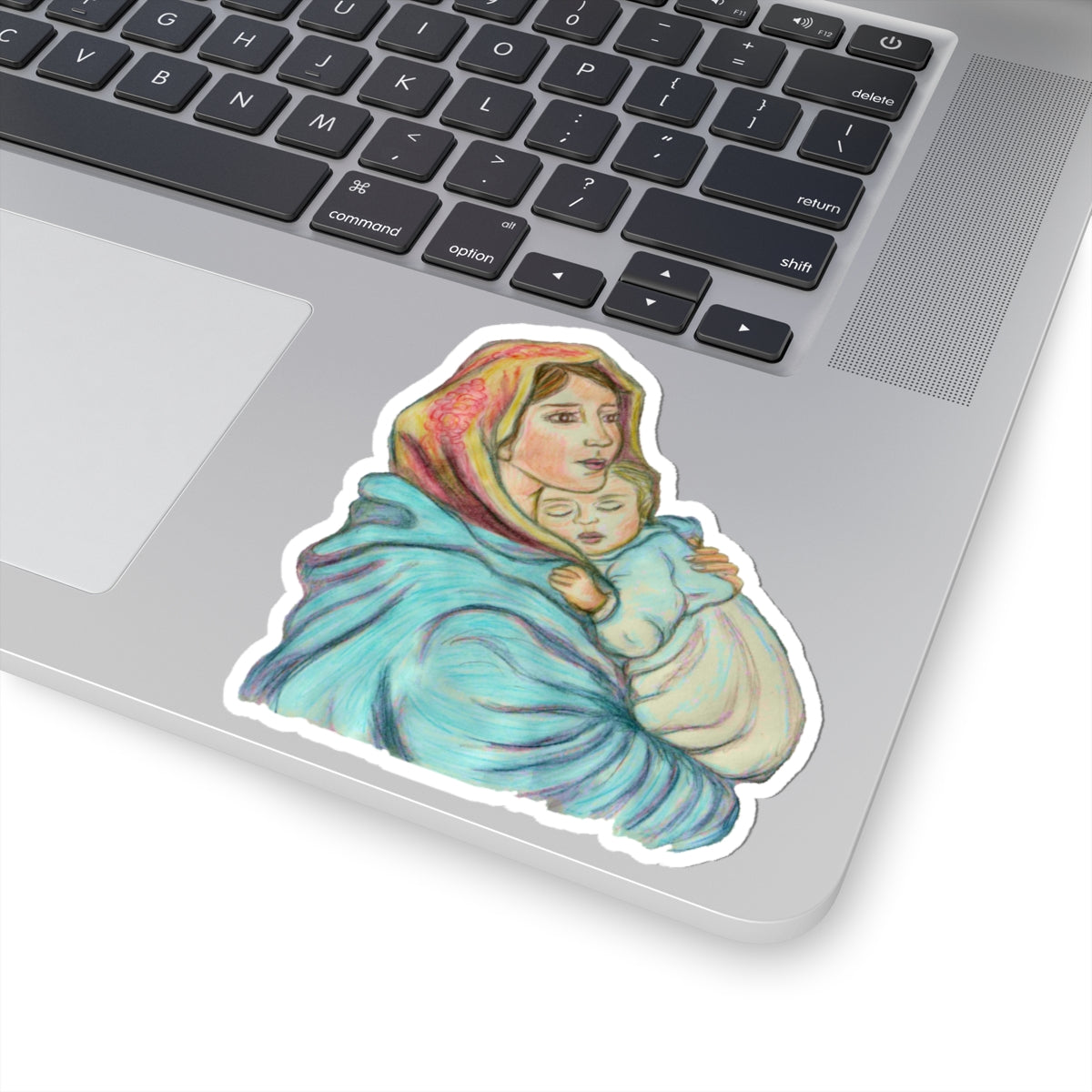 Mother and Child Kiss-Cut Stickers