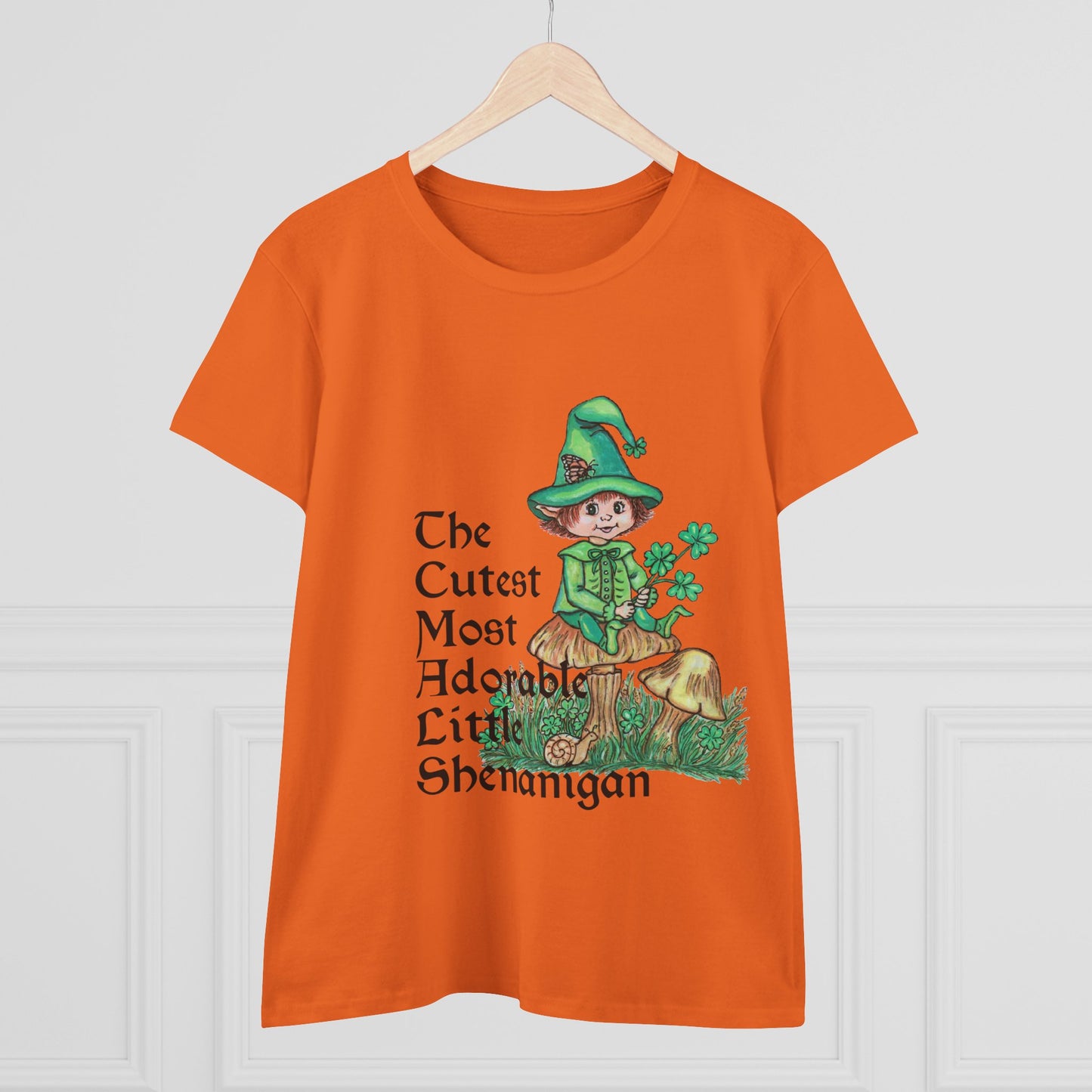 Cutest Leprechaun Women's Midweight Cotton Tee
