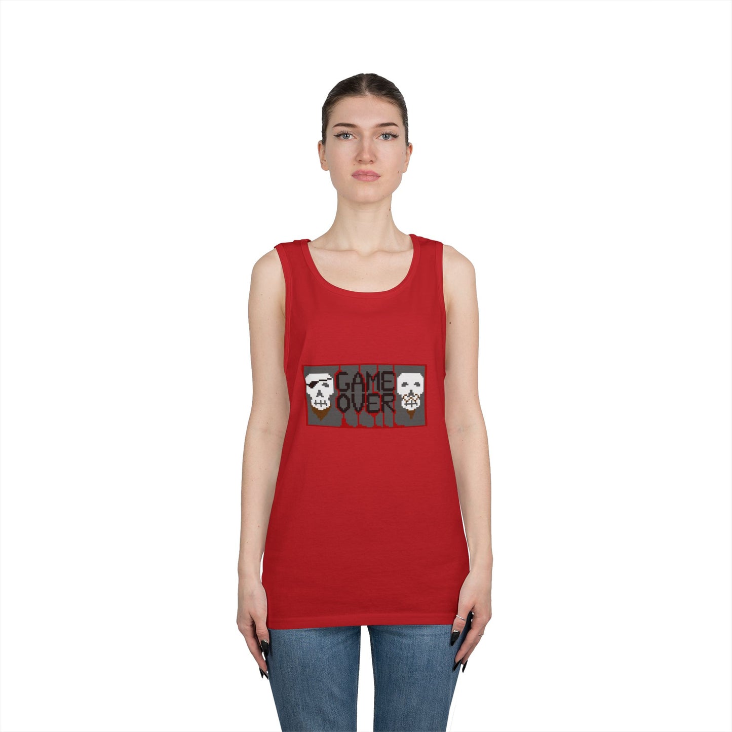 Game Over Unisex Heavy Cotton Tank Top
