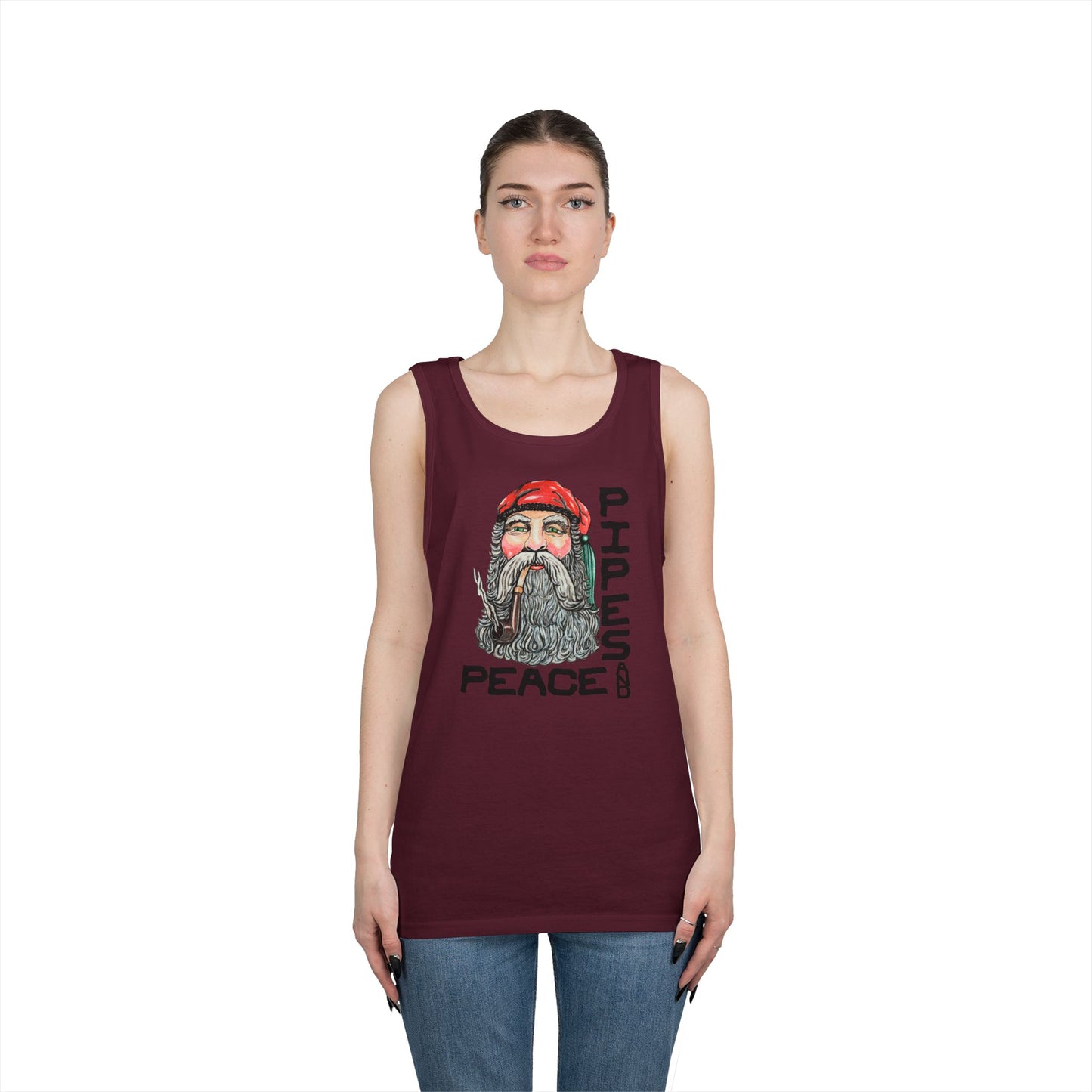 Pipes and Peace Unisex Heavy Cotton Tank Top