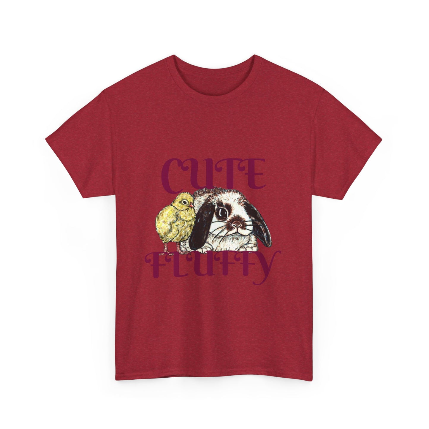 Cute and Fluffy Unisex Heavy Cotton Tee