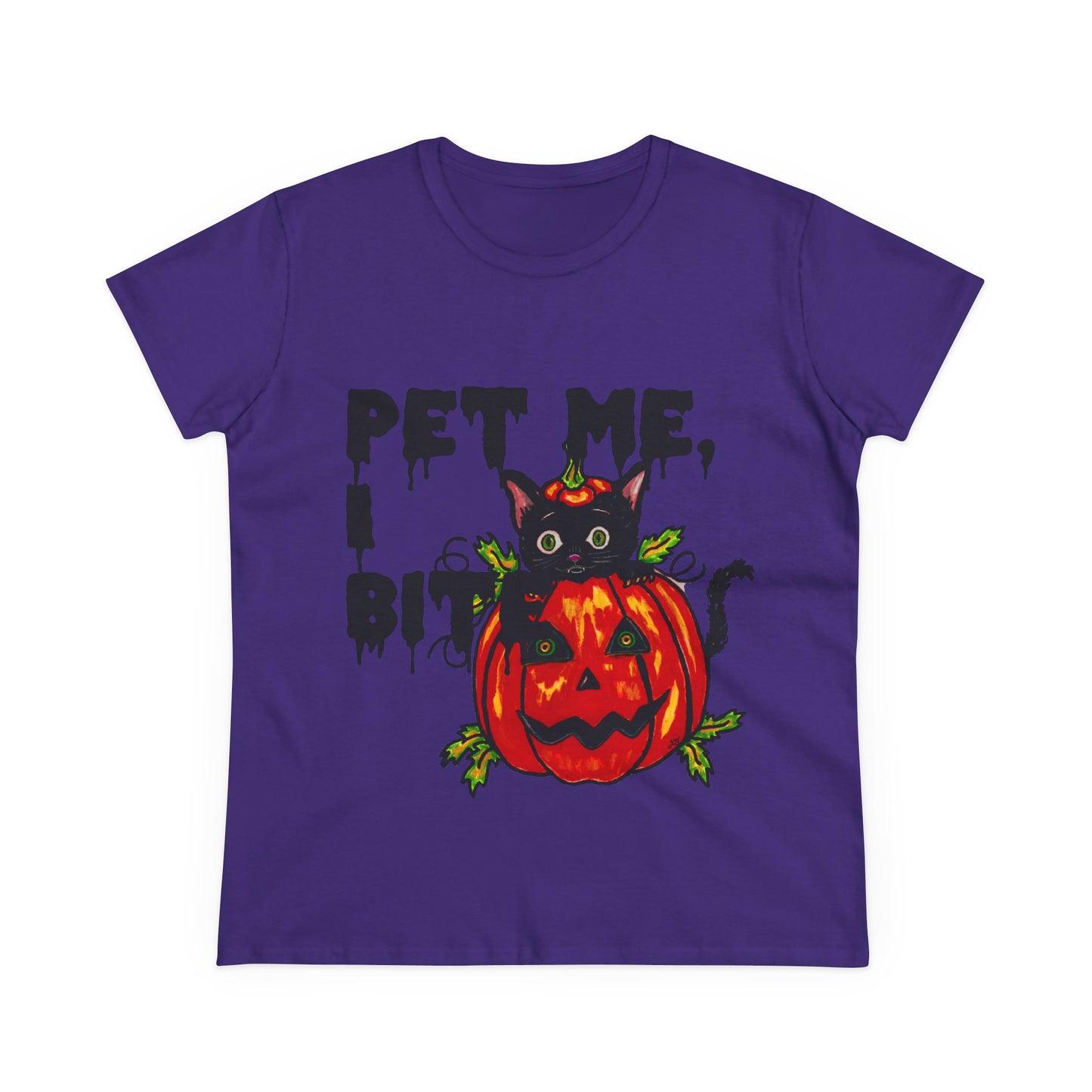 Pet Me Women's Midweight Cotton Tee