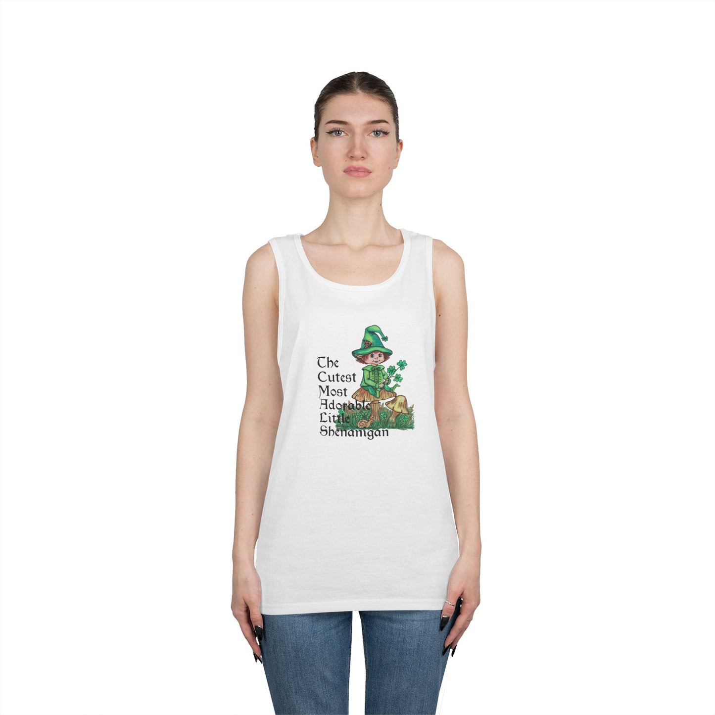 Cutest Leprechaun Unisex Heavy Cotton Tank Top