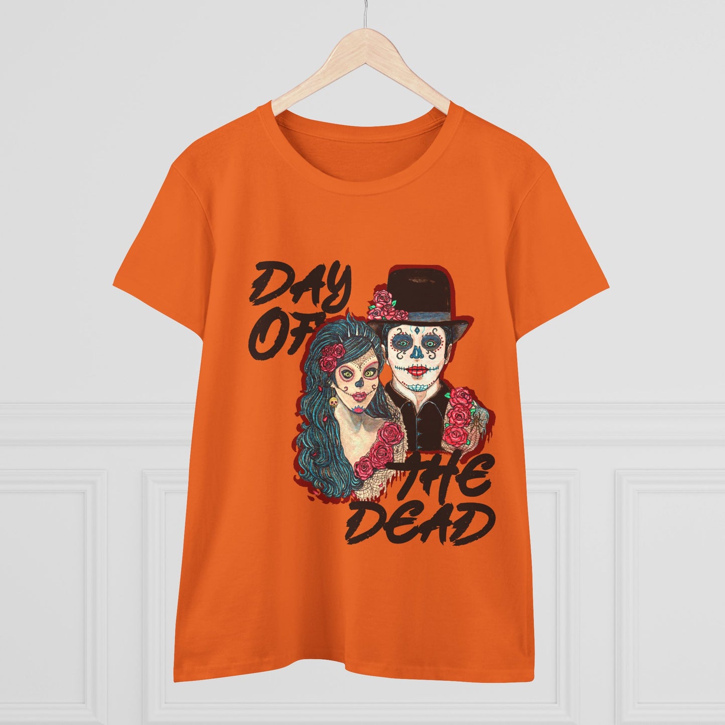 Day of the Dead Women's Midweight Cotton Tee